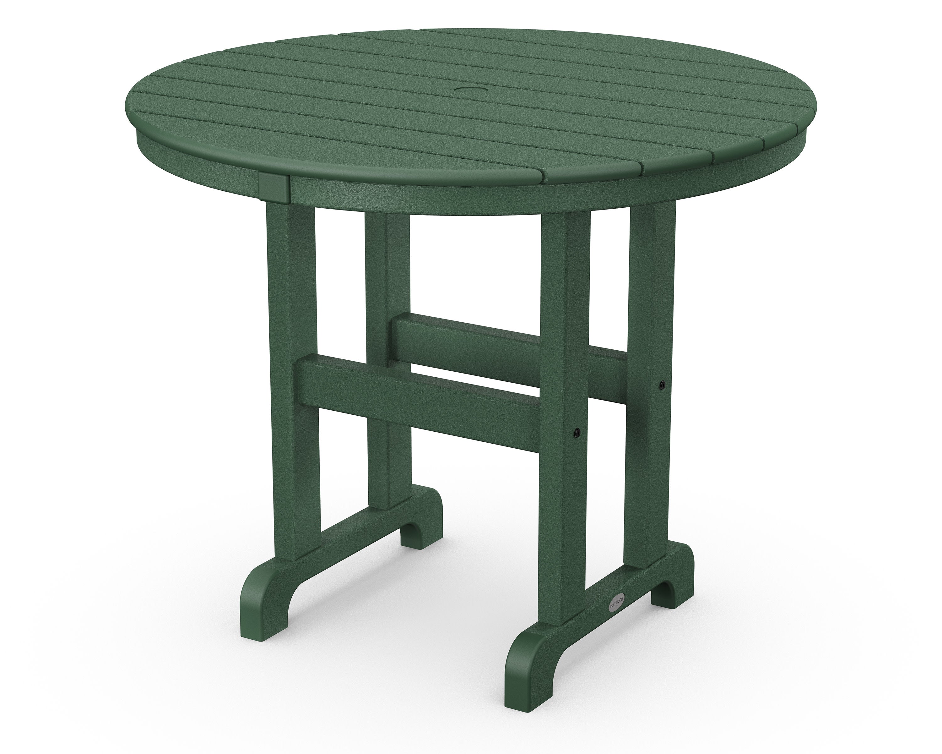 36" Round Farmhouse Dining Table in Green