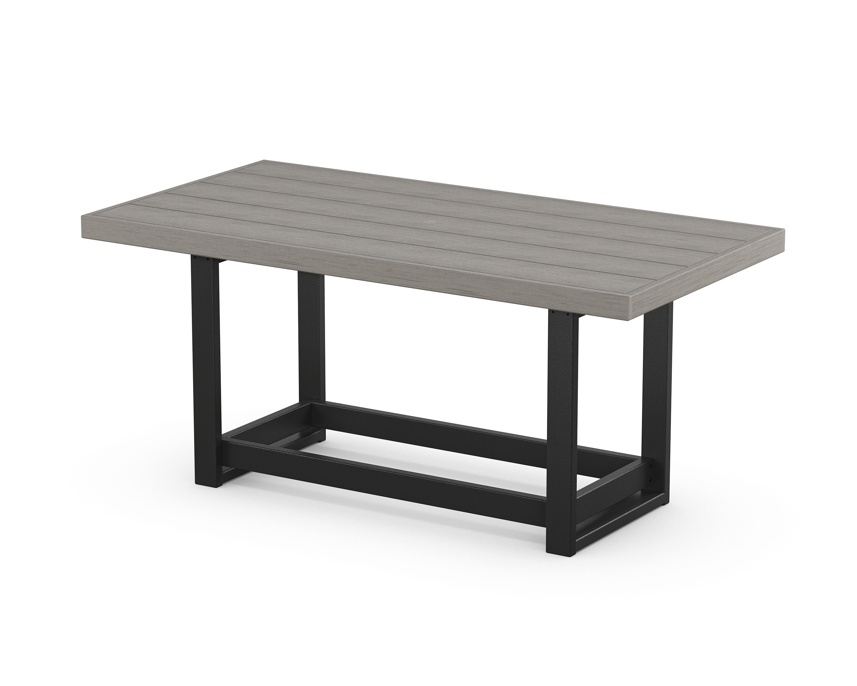 EDGE 40 x 78 Counter Table in Black / Driftwood