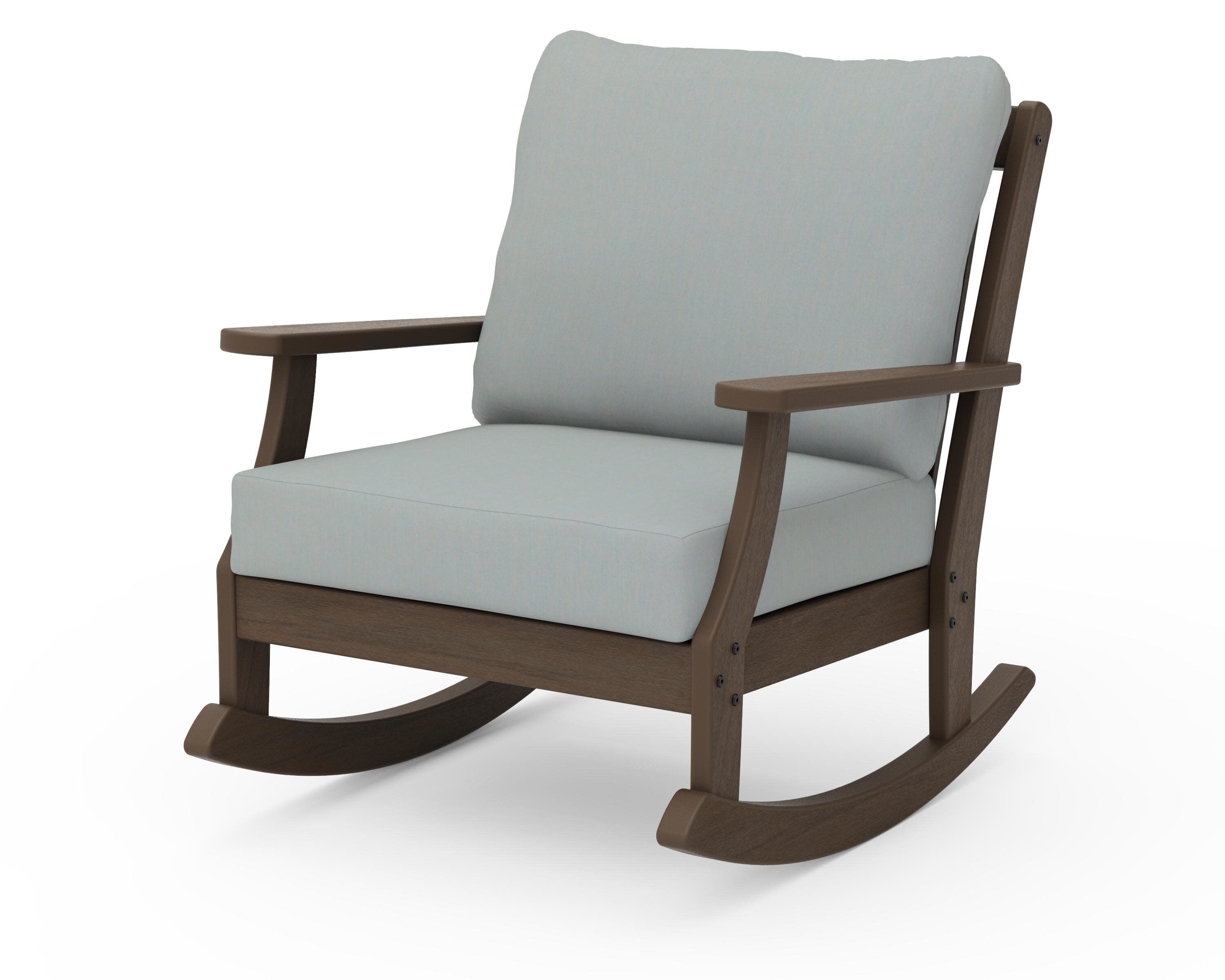 Braxton Deep Seating Rocking Chair in Kona / Spa