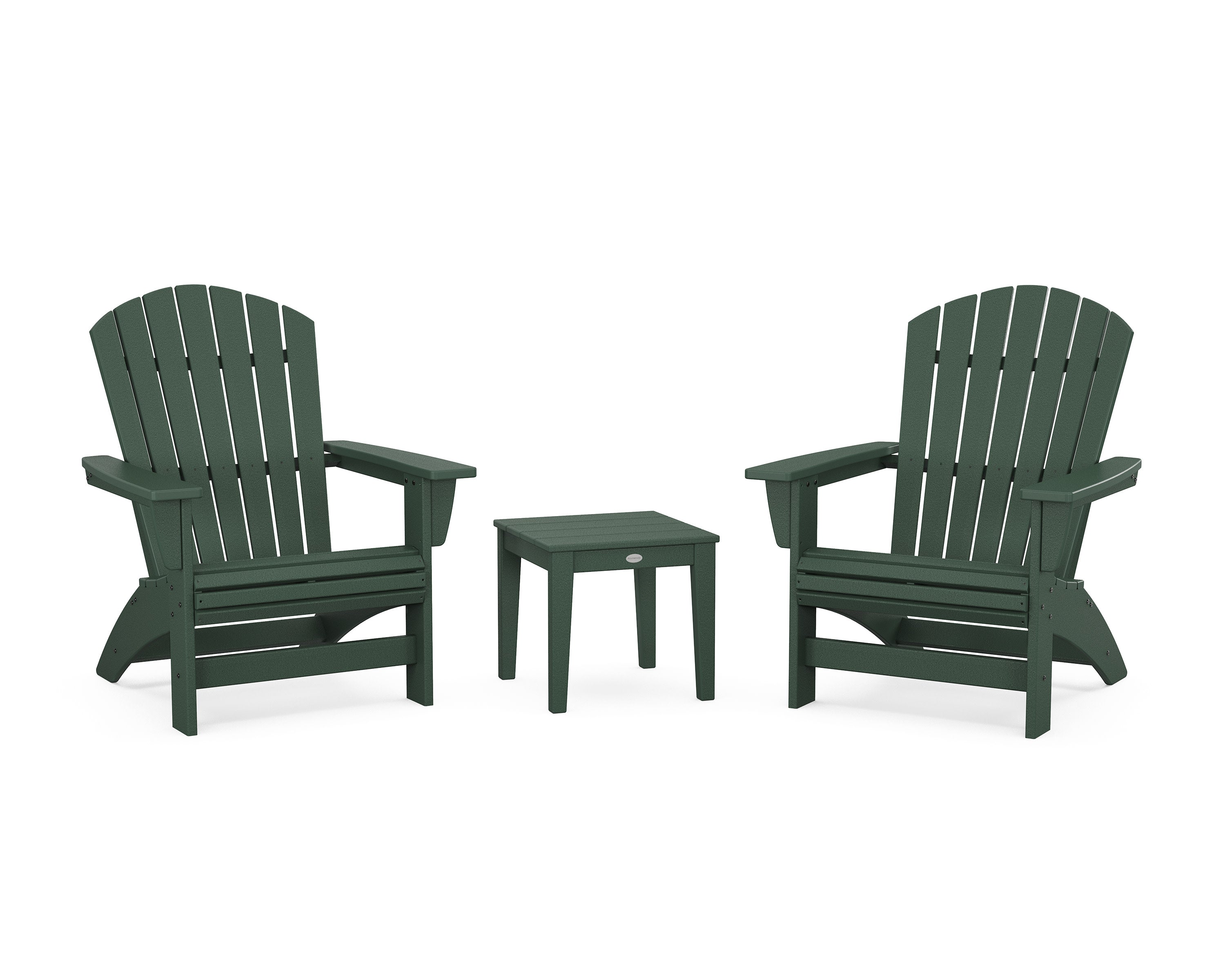 3-Piece Nautical Grand Adirondack Set in Green