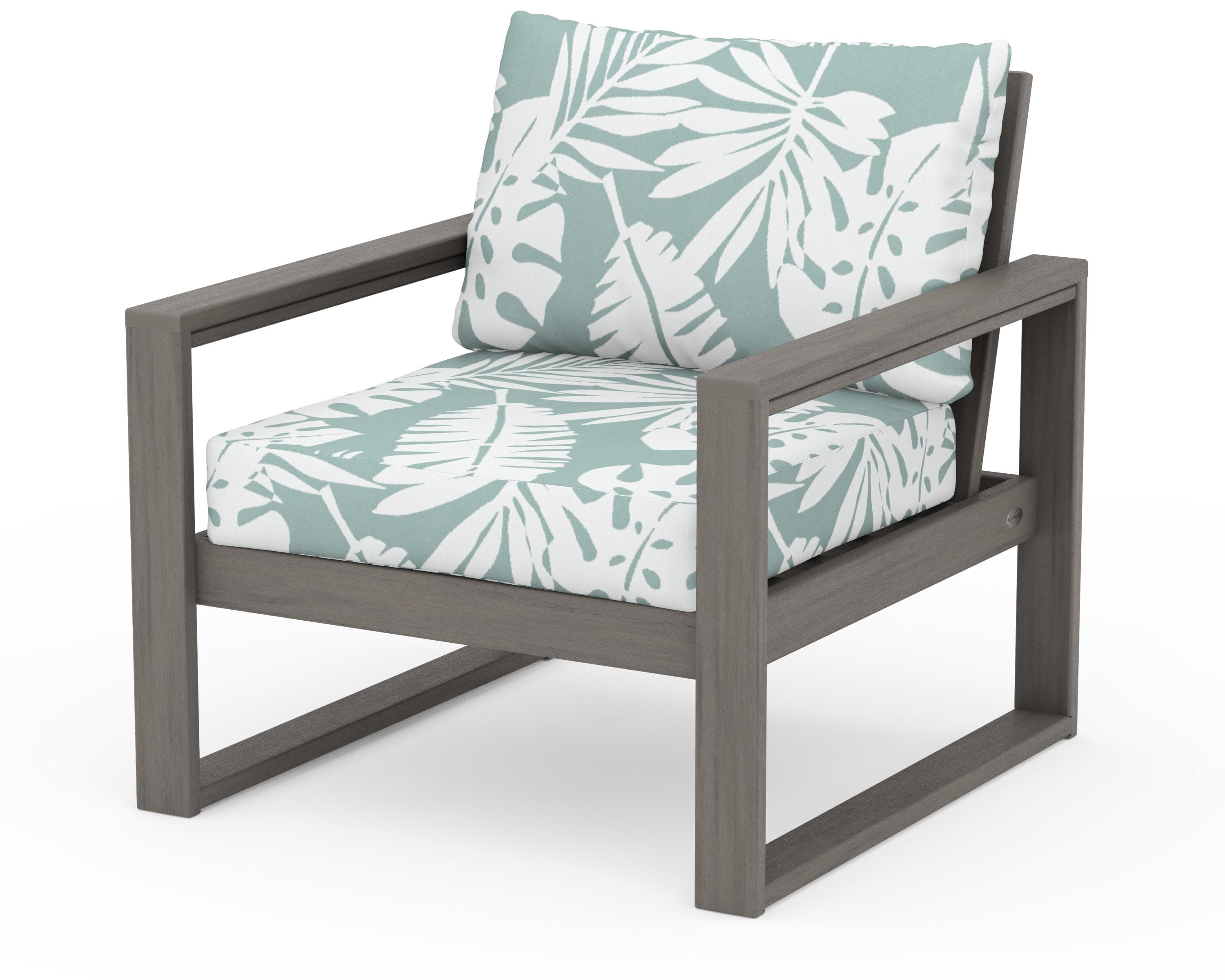 EDGE Club Chair in Driftwood / Leaf Glacier Spa