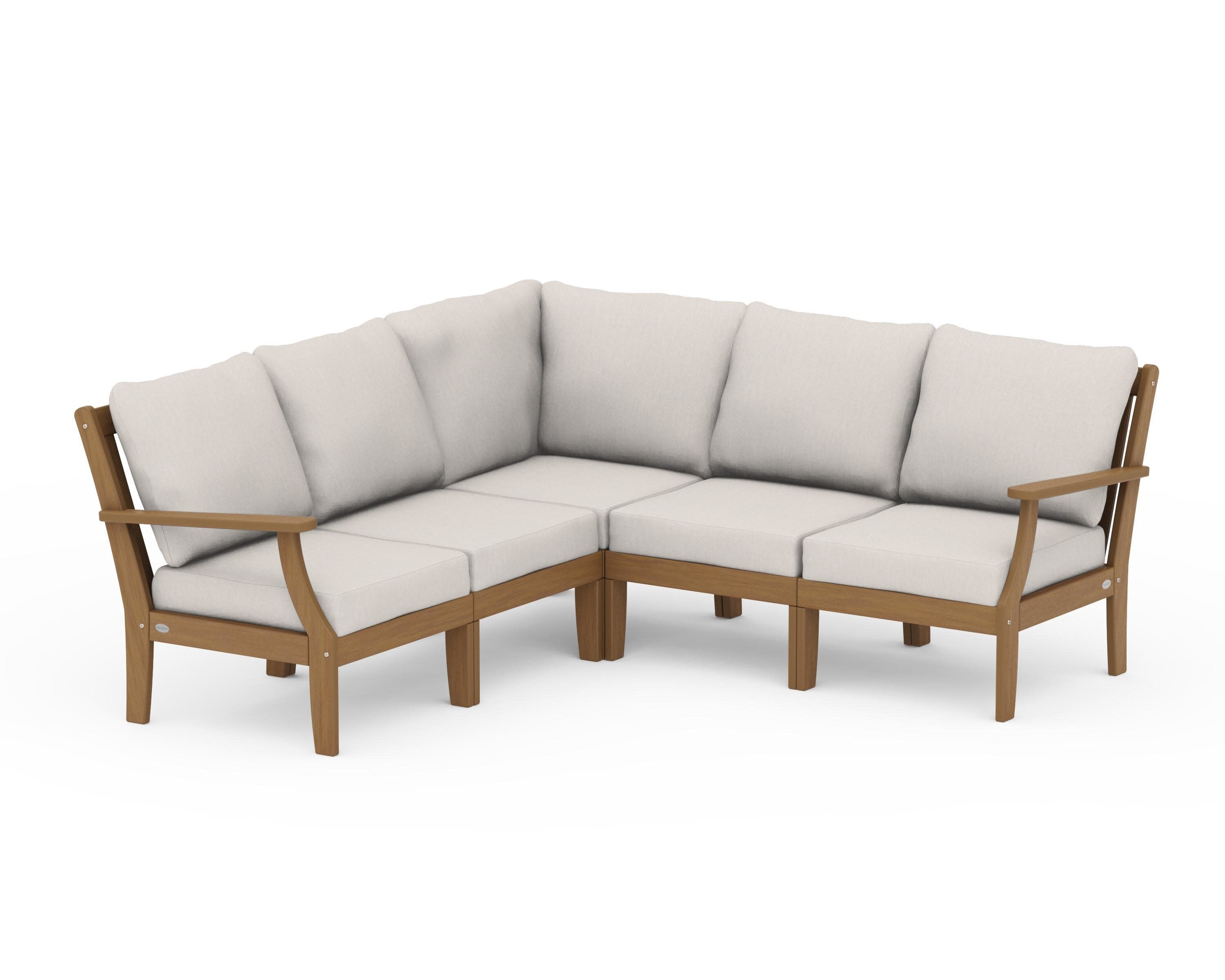 Braxton Modular 5-Piece Deep Seating Set in Natural / Cast Ash
