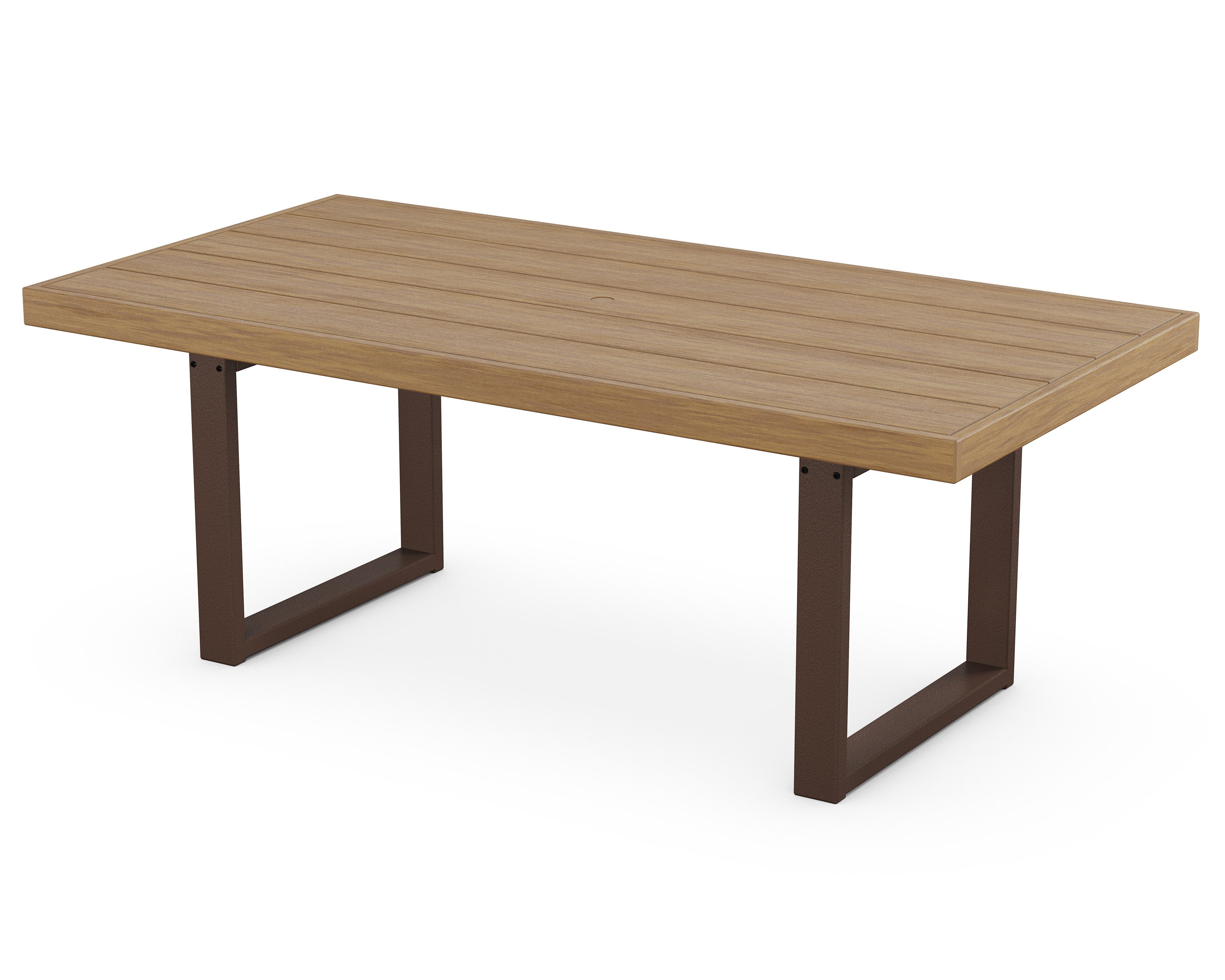 EDGE 40" x 78" Dining Table in Mahogany / Natural