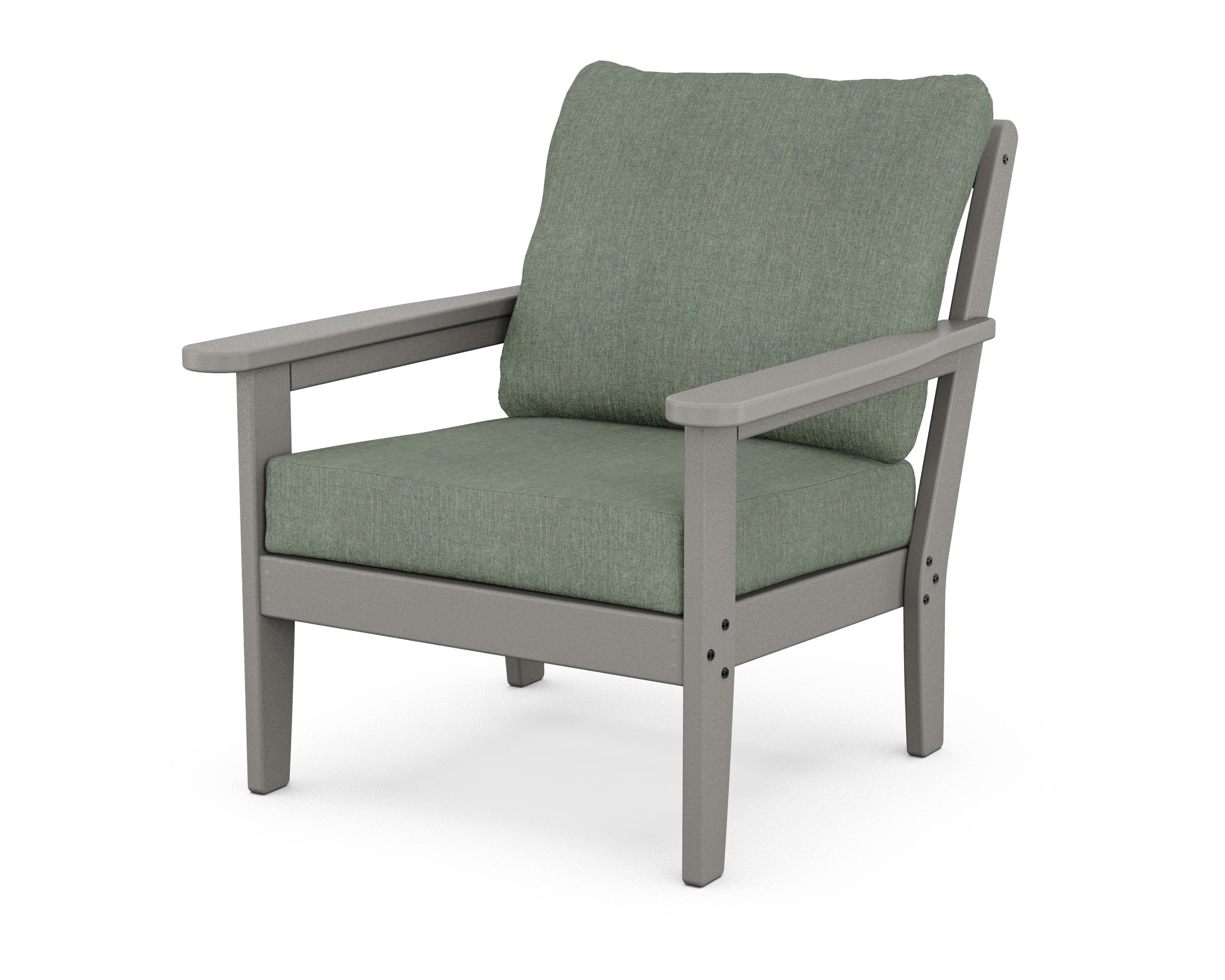 Cottage Deep Seating Chair in Slate Grey / Cast Sage