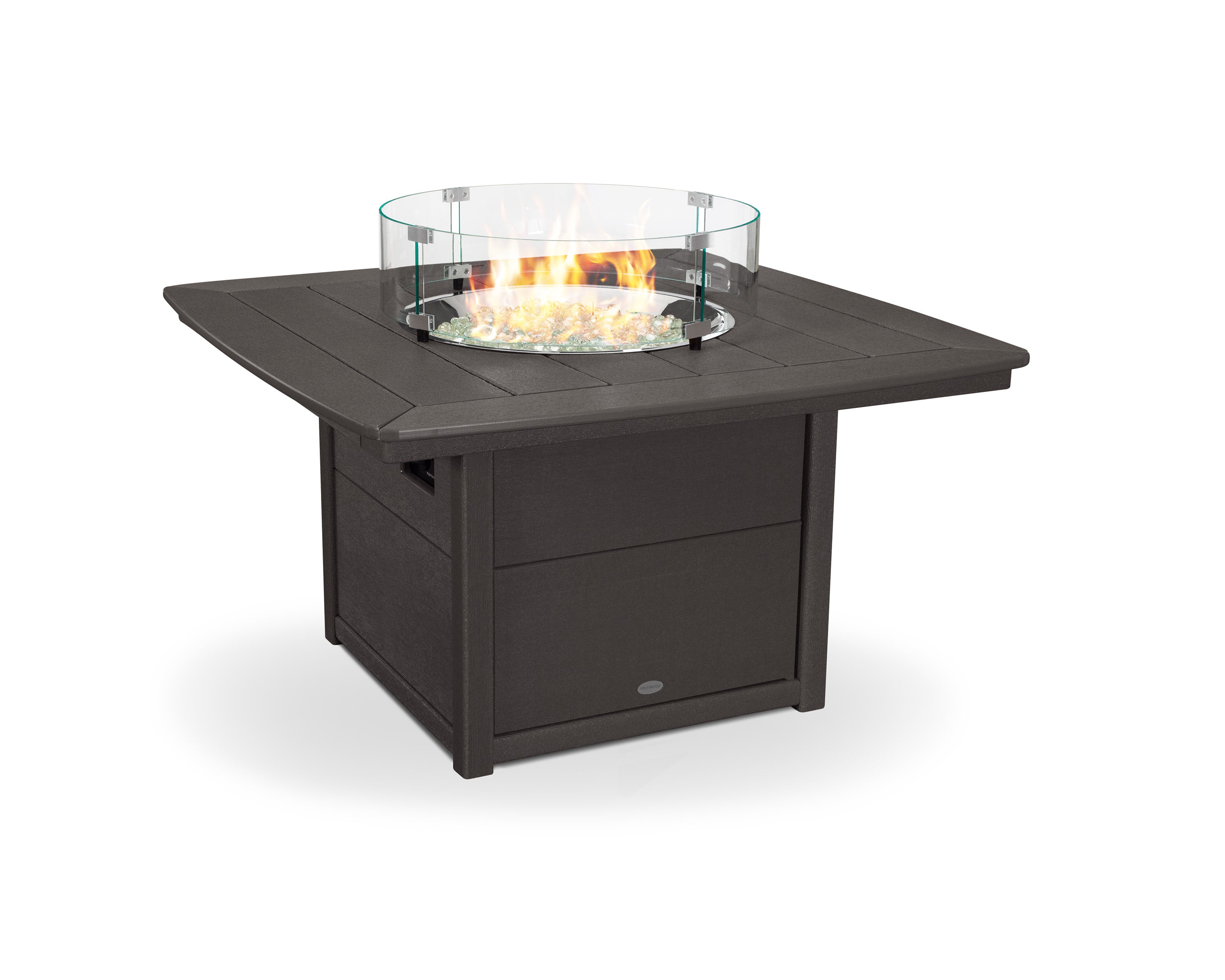 Nautical 42" Fire Pit Table in Vintage Coffee