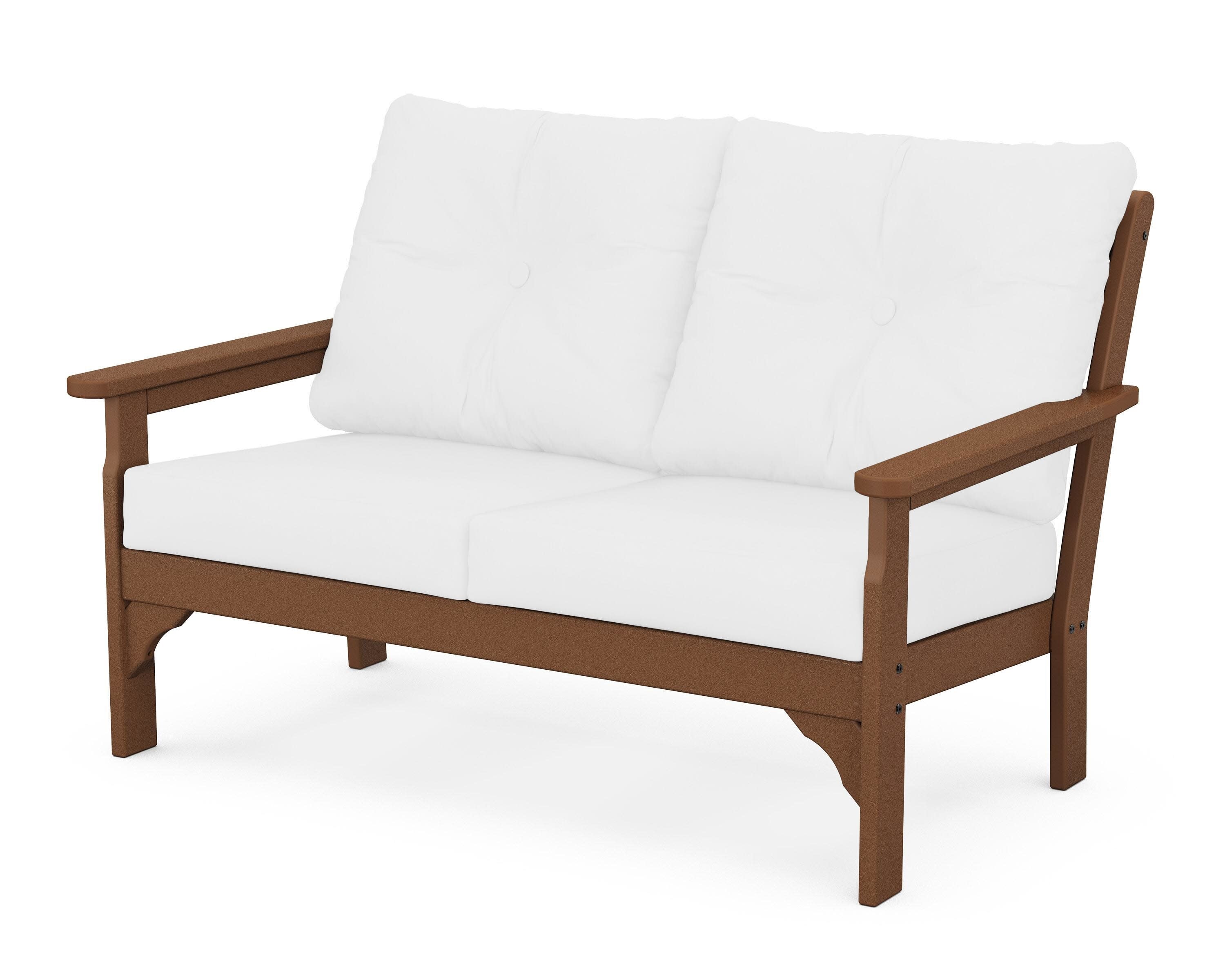 Vineyard Deep Seating Loveseat in Teak / Natural