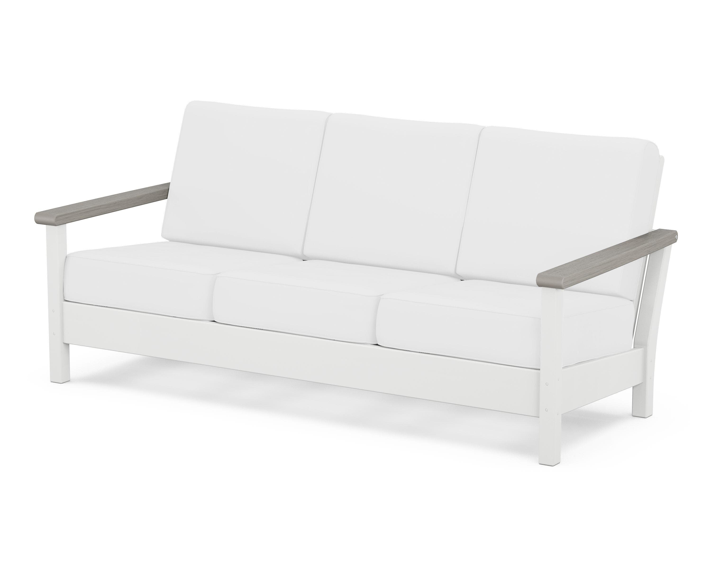 Harbour Deep Seating Sofa in White / Driftwood / Natural