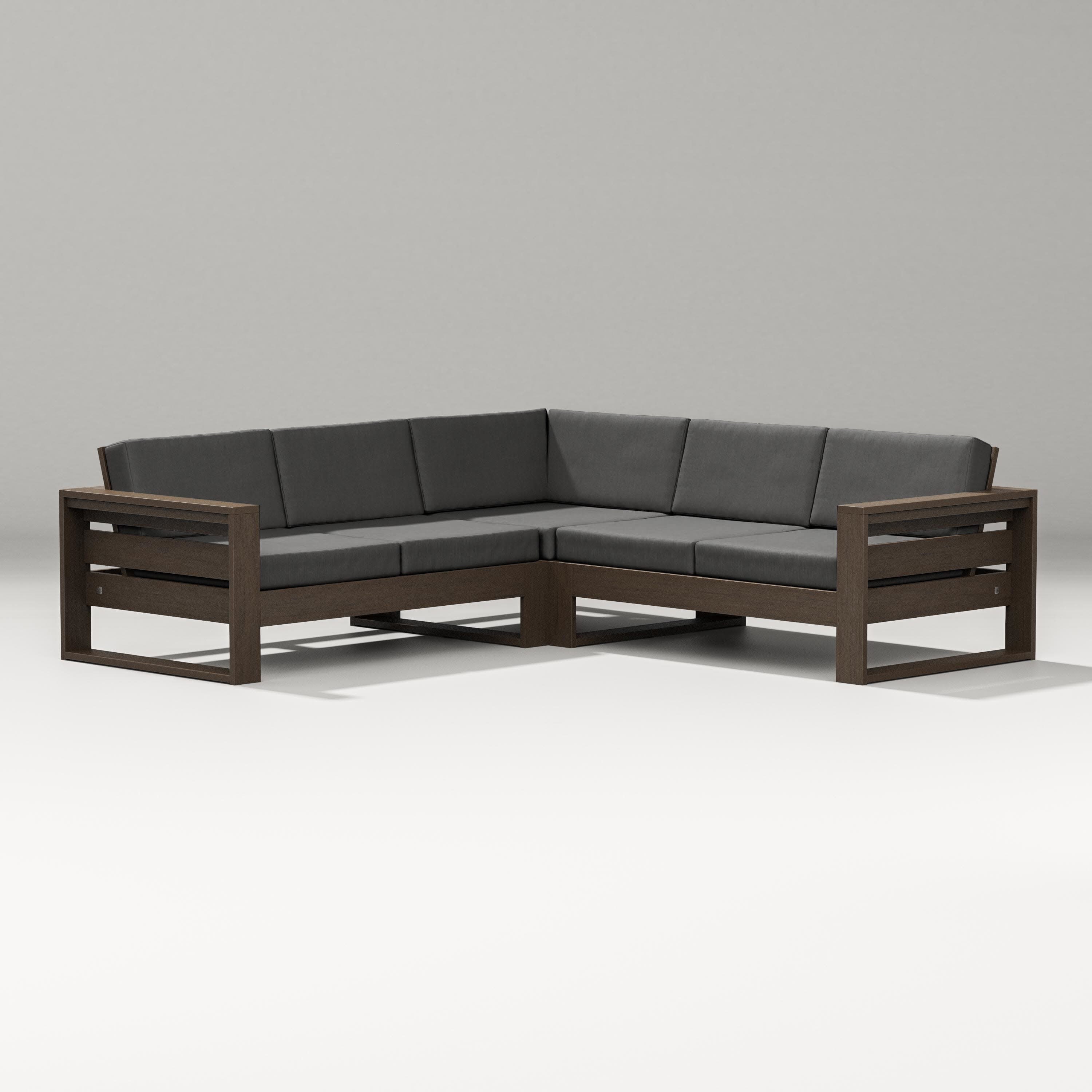 Latitude Corner Sectional in Kona / Spectrum Carbon