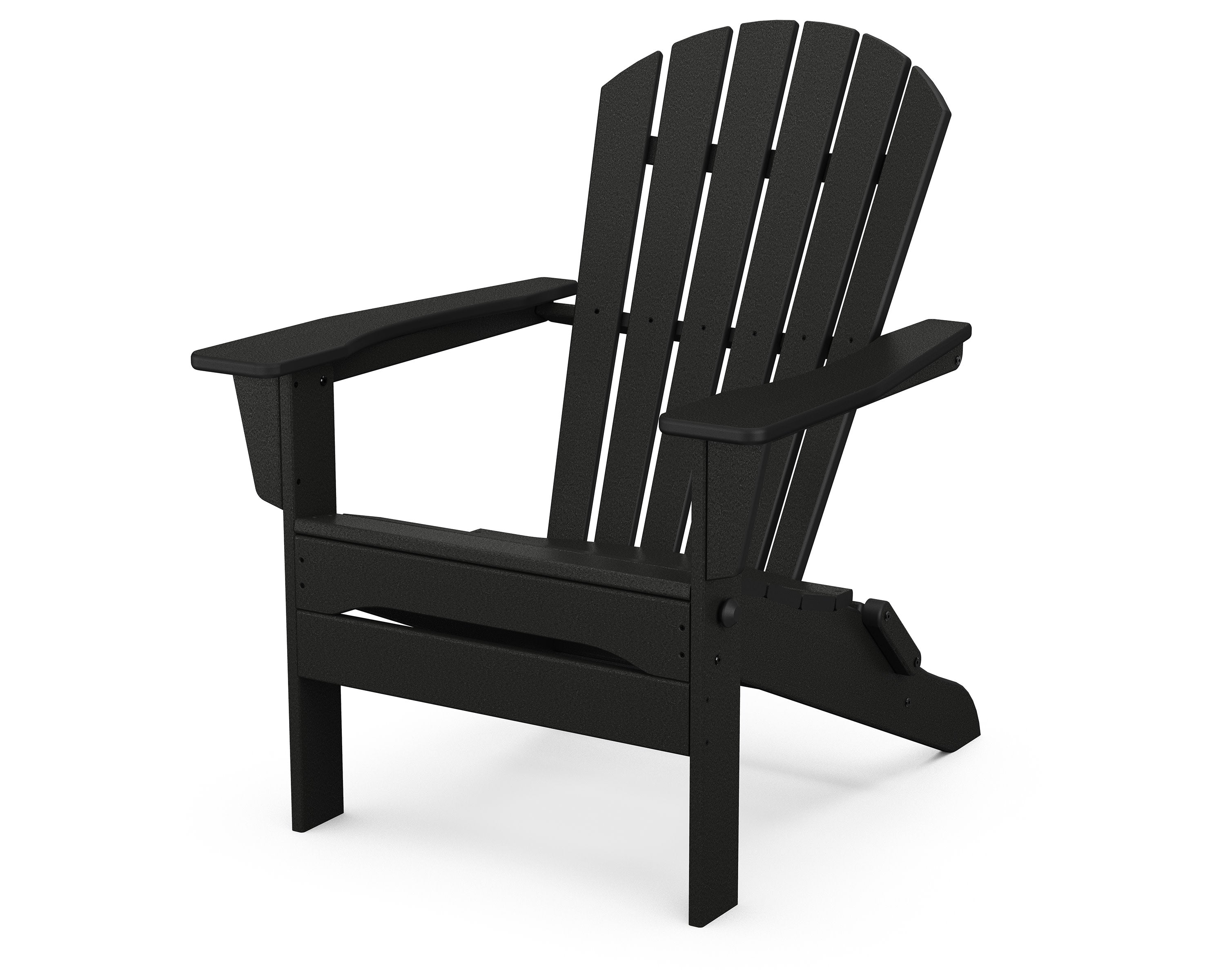 South Beach Folding Adirondack Chair in Black