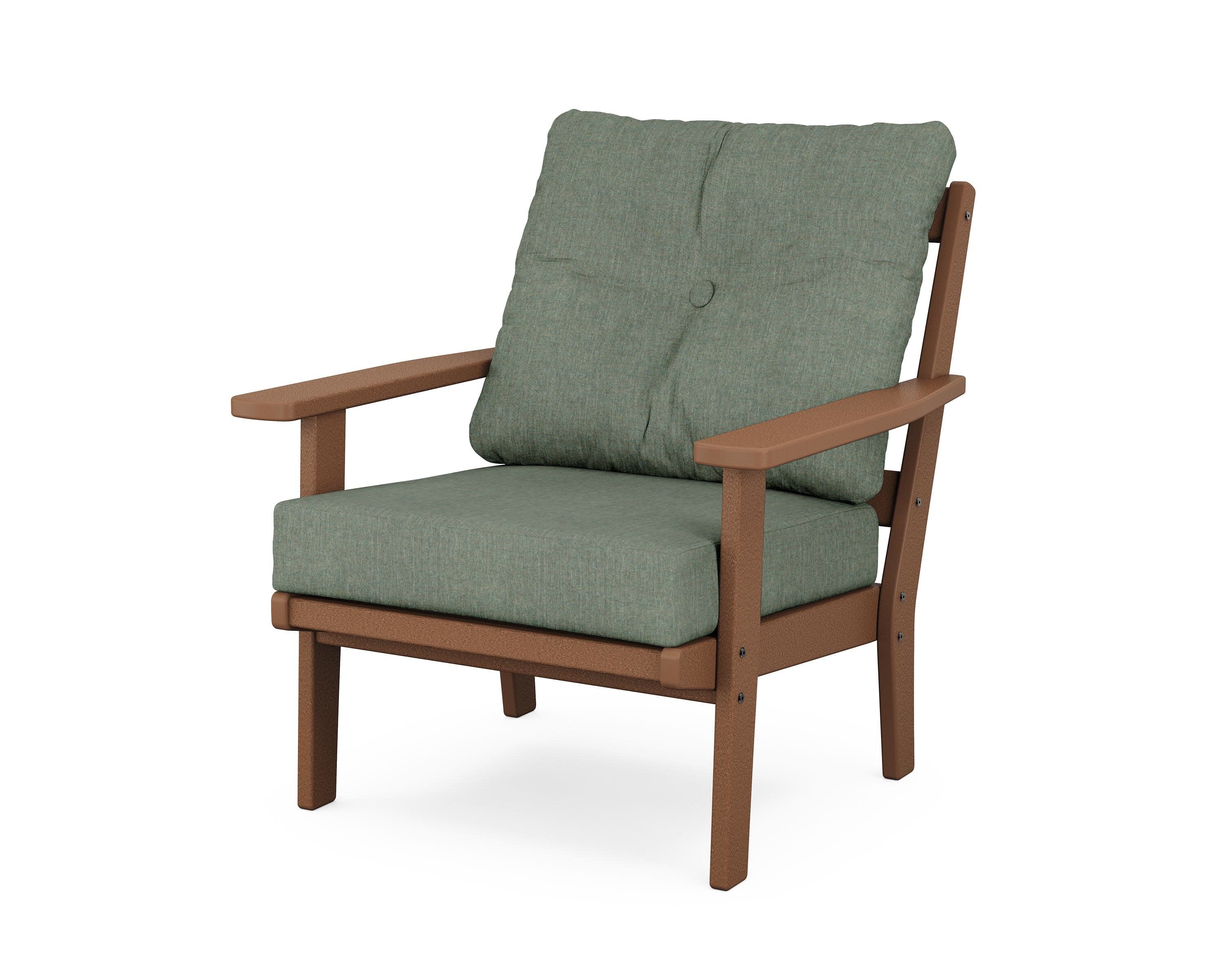 Prairie Deep Seating Chair in Teak / Cast Sage