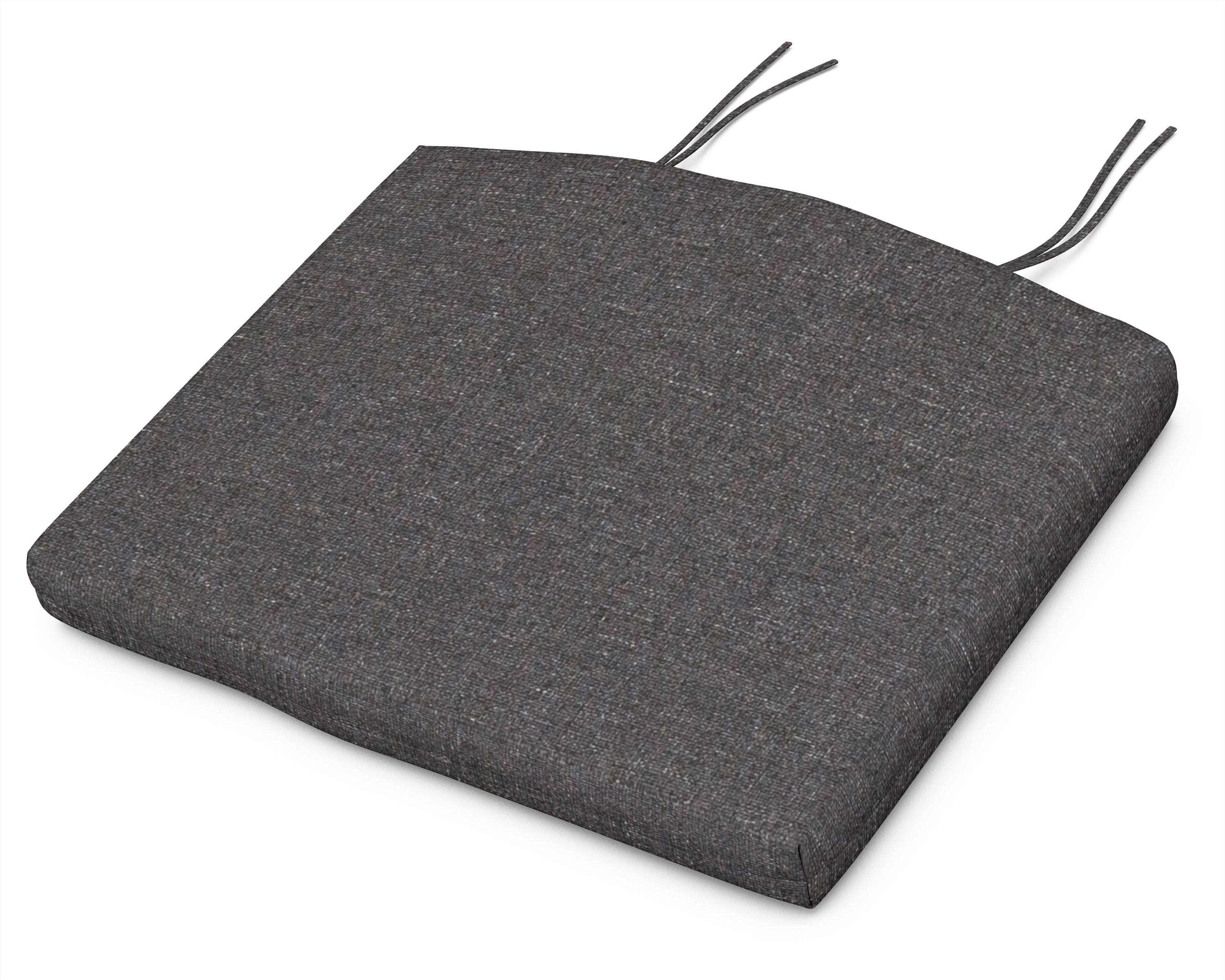 Seat Cushion - 18"D x 22"W x 2.5"H in Ash Charcoal