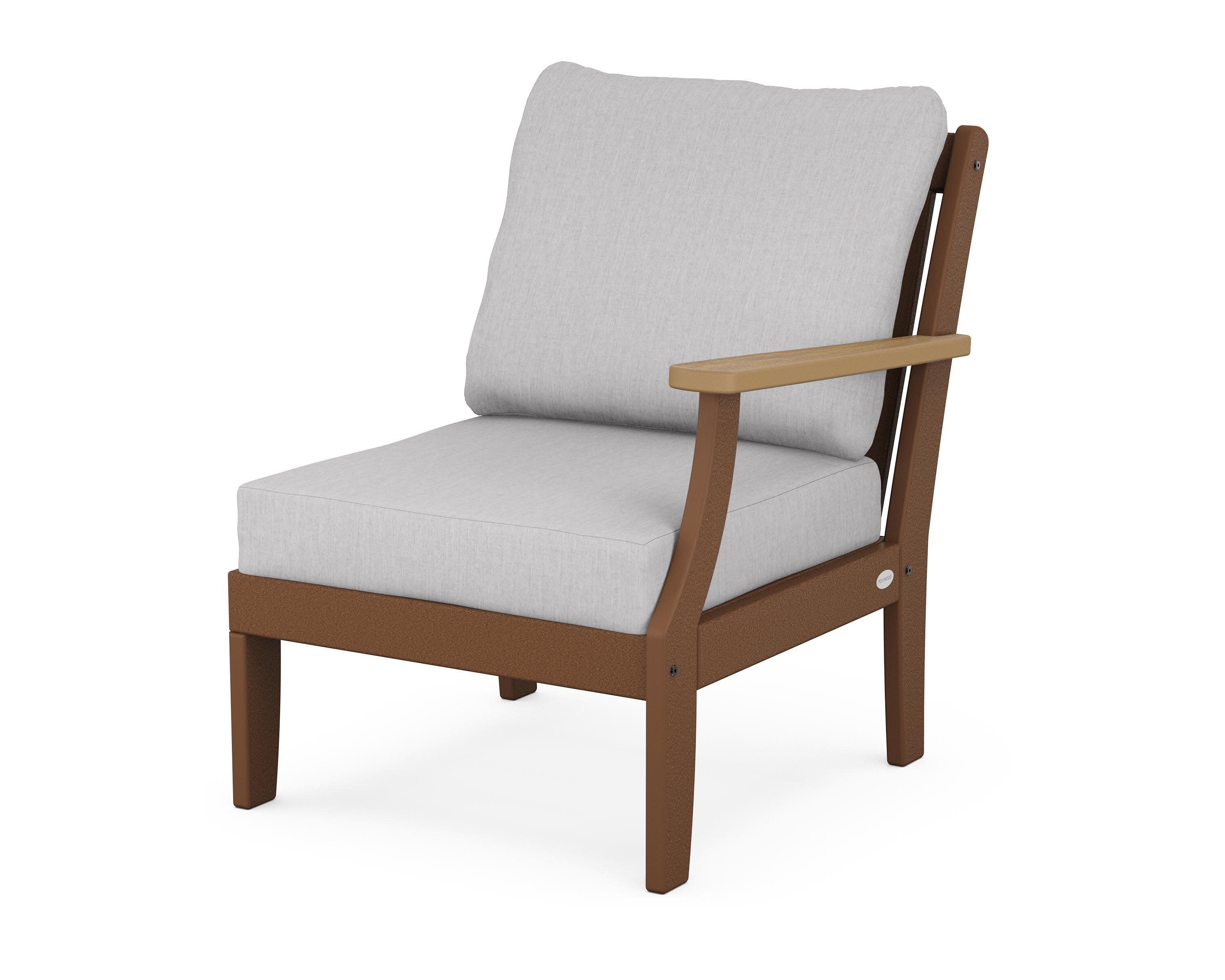 Braxton Modular Right Arm Chair in Teak / Natural / Granite