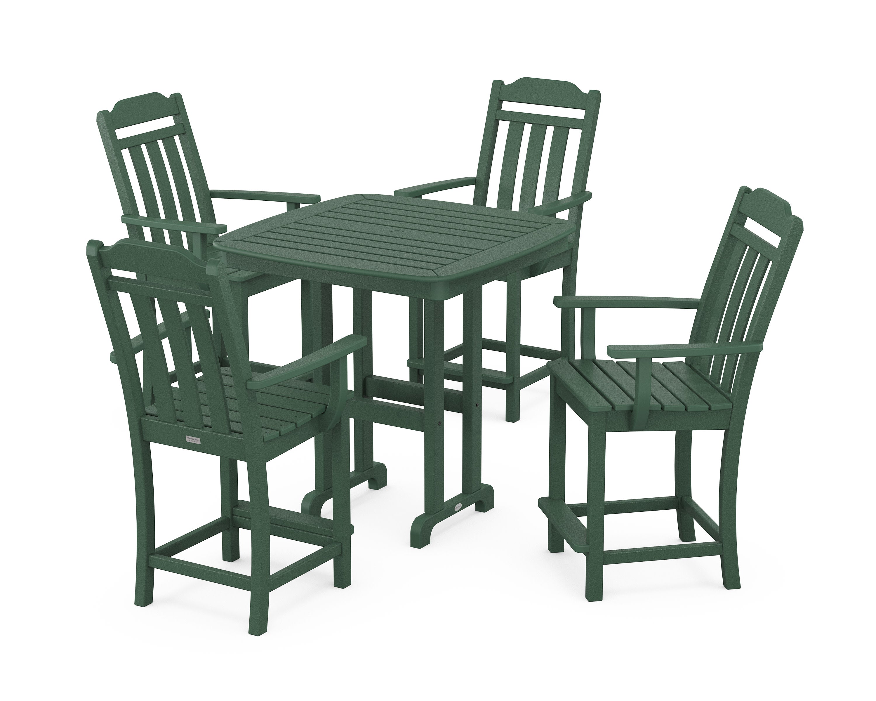 Cottage 5-Piece Counter Set in Green