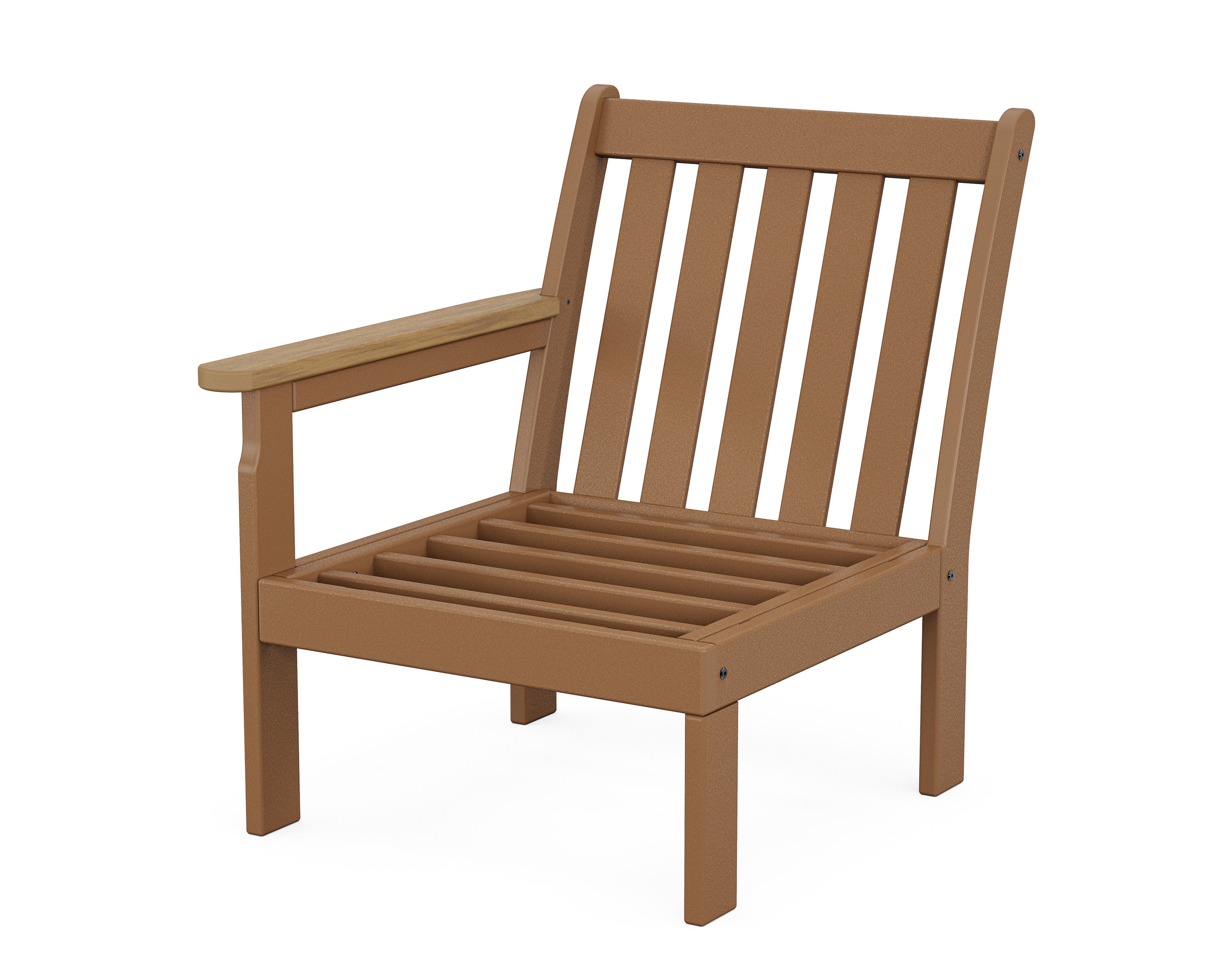 Vineyard Modular Left Arm Chair Frame in Teak / Natural
