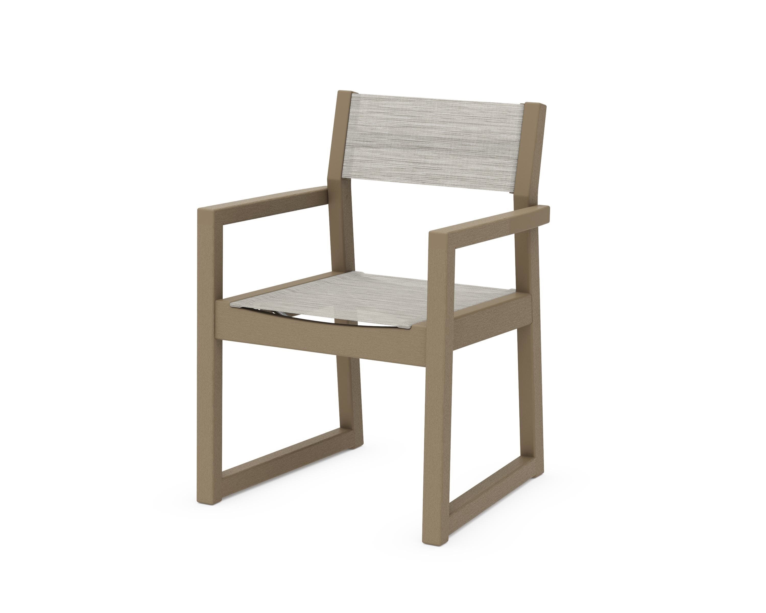 EDGE Sling Dining Arm Chair in Vintage Sahara / Birch Sling