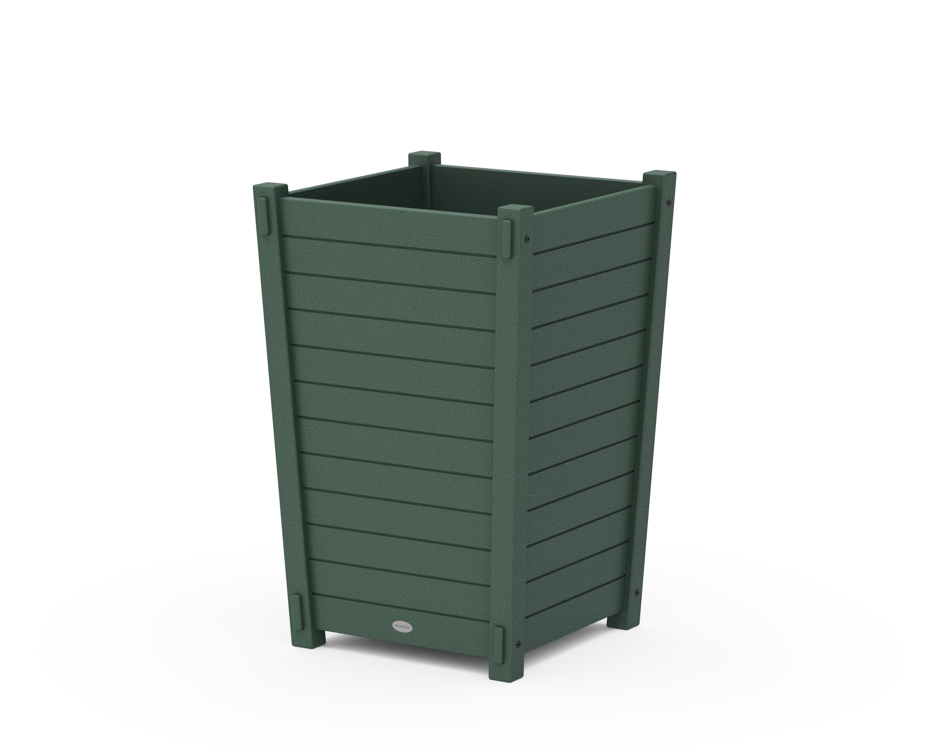 Nautical Large Tapered Square Planter Box in Green