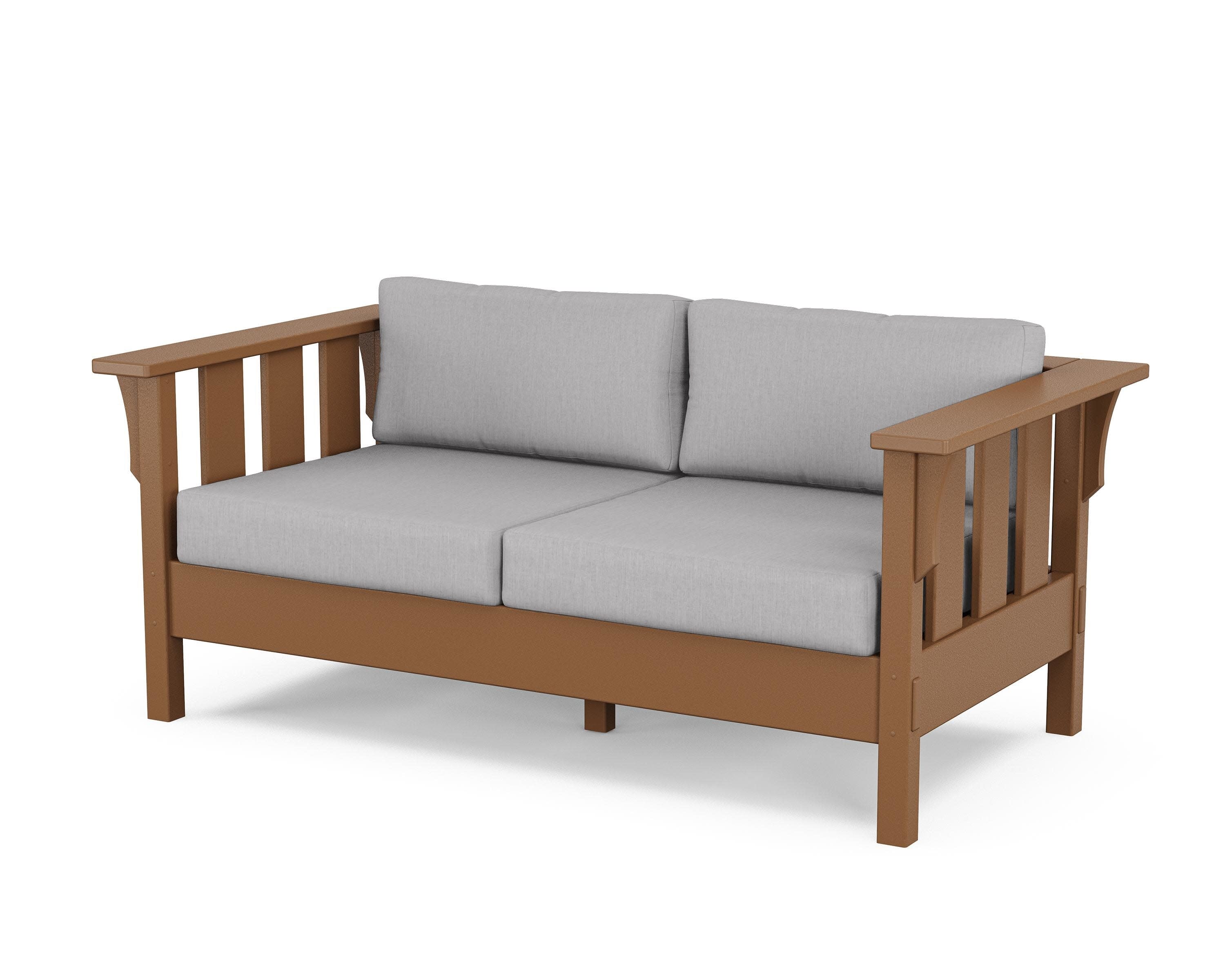 Acadia Deep Seating Loveseat in Teak / Granite