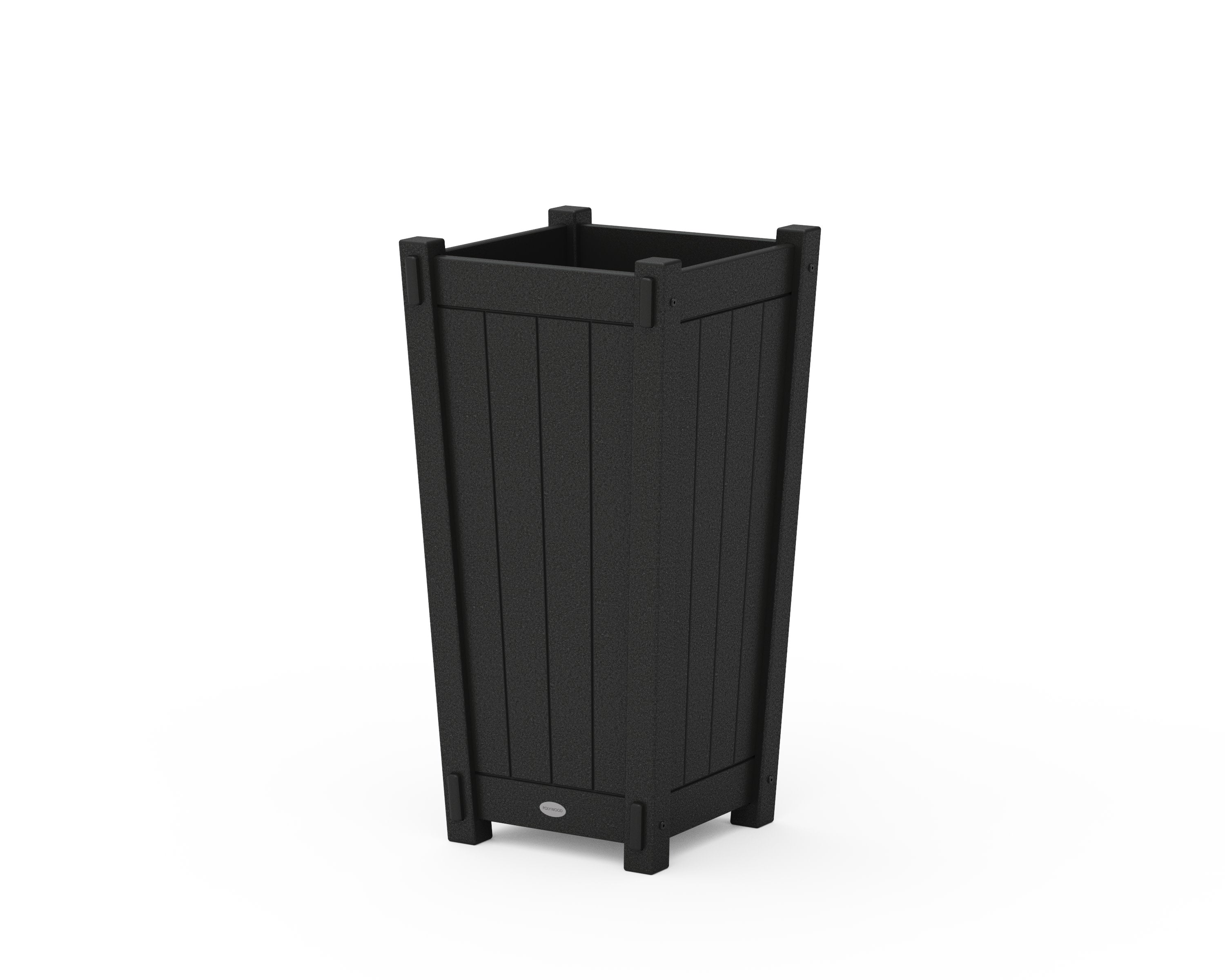 Vineyard Tapered Square Planter Box in Black