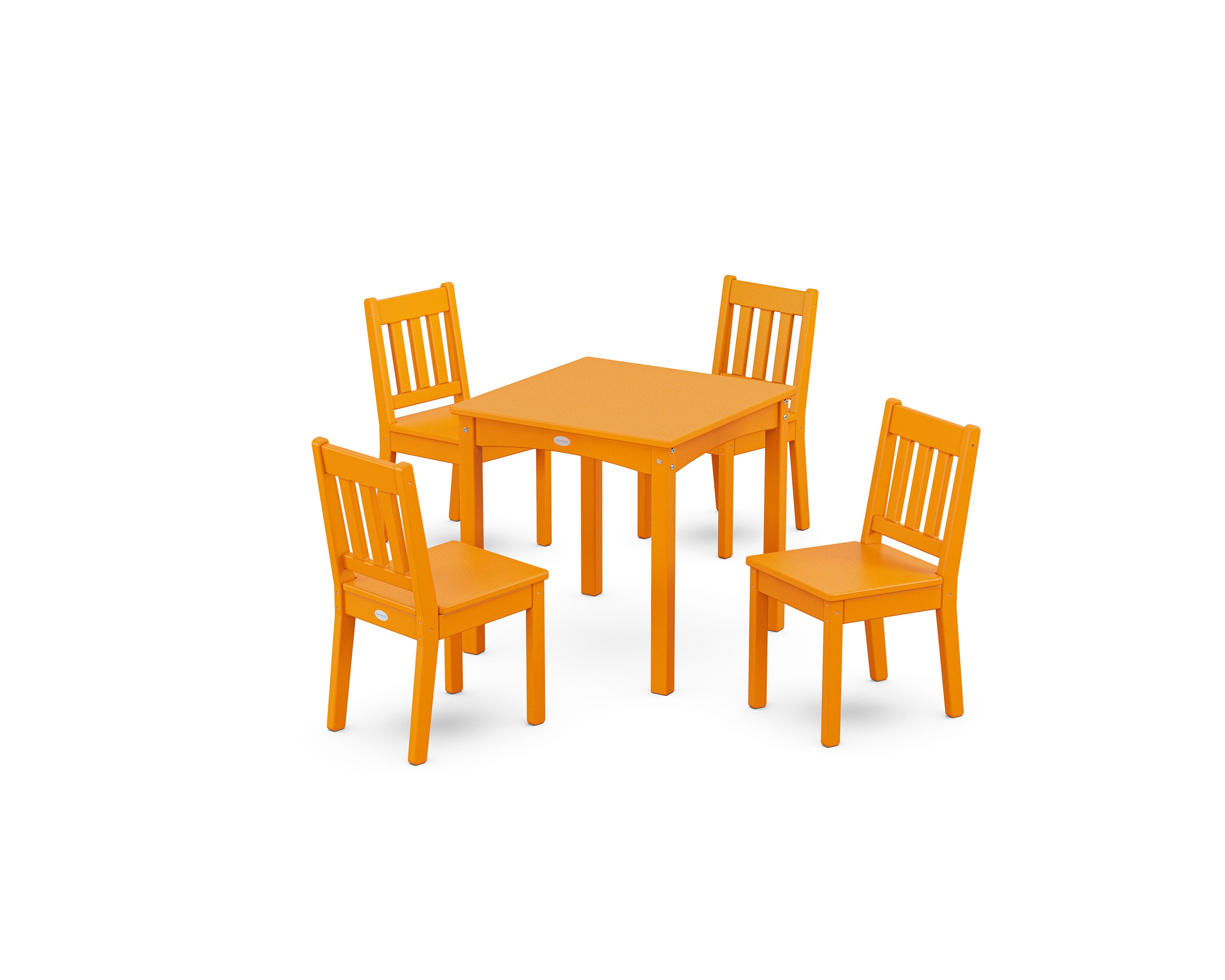 Vineyard Kids 5-Piece Dining Set in Tangerine