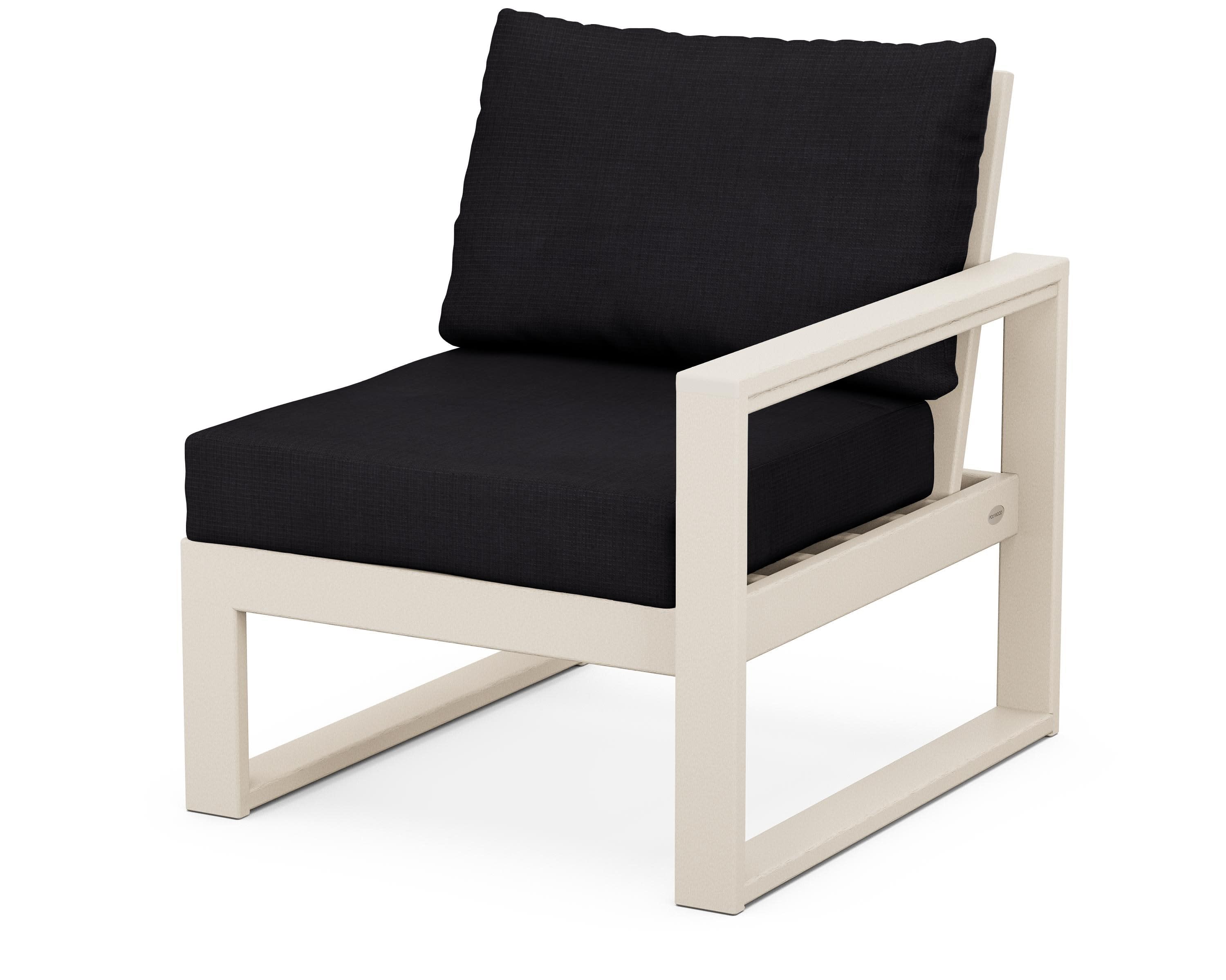 EDGE Modular Right Arm Chair in Sand / Midnight Linen