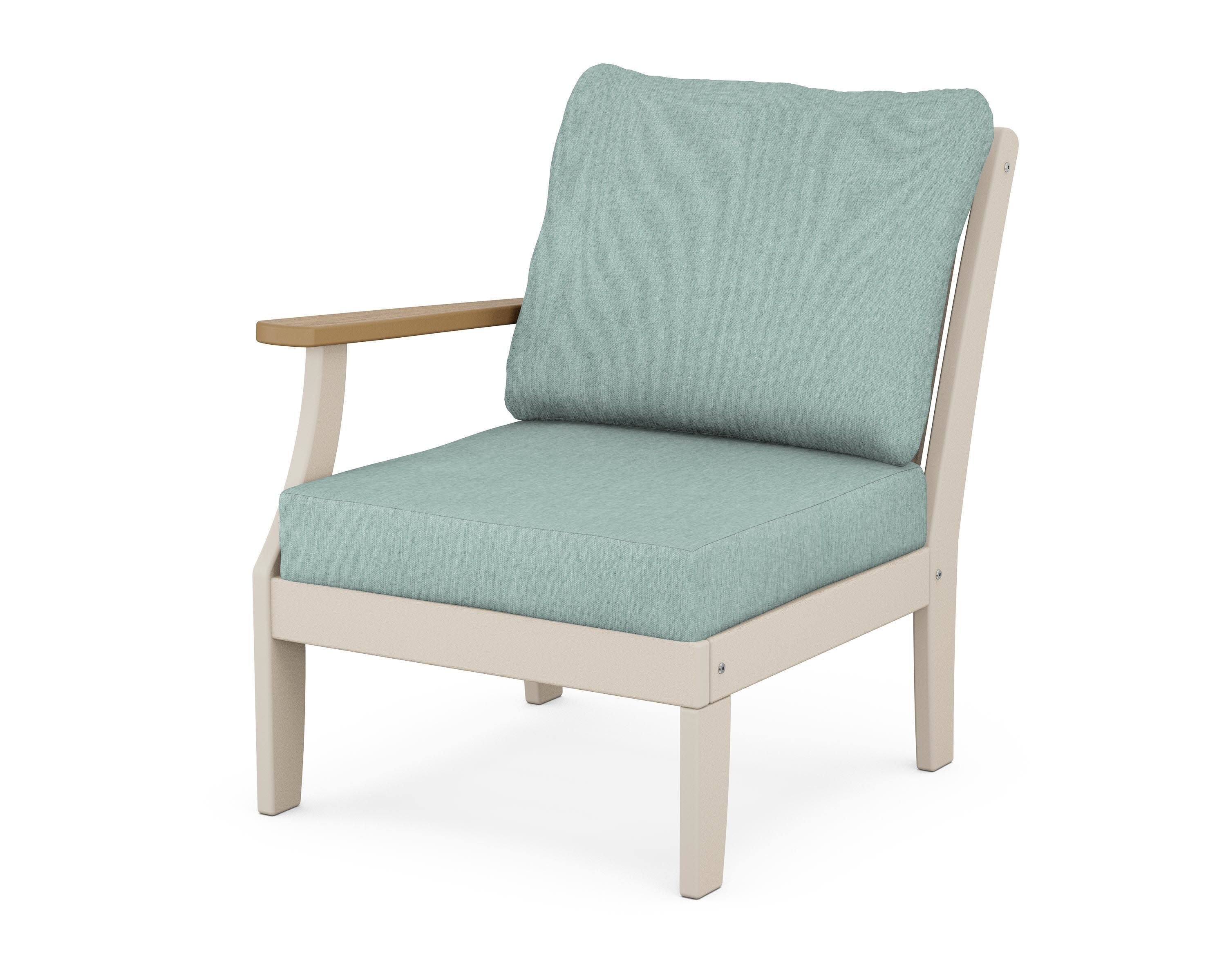 Braxton Modular Left Arm Chair in Sand / Natural / Glacier Spa