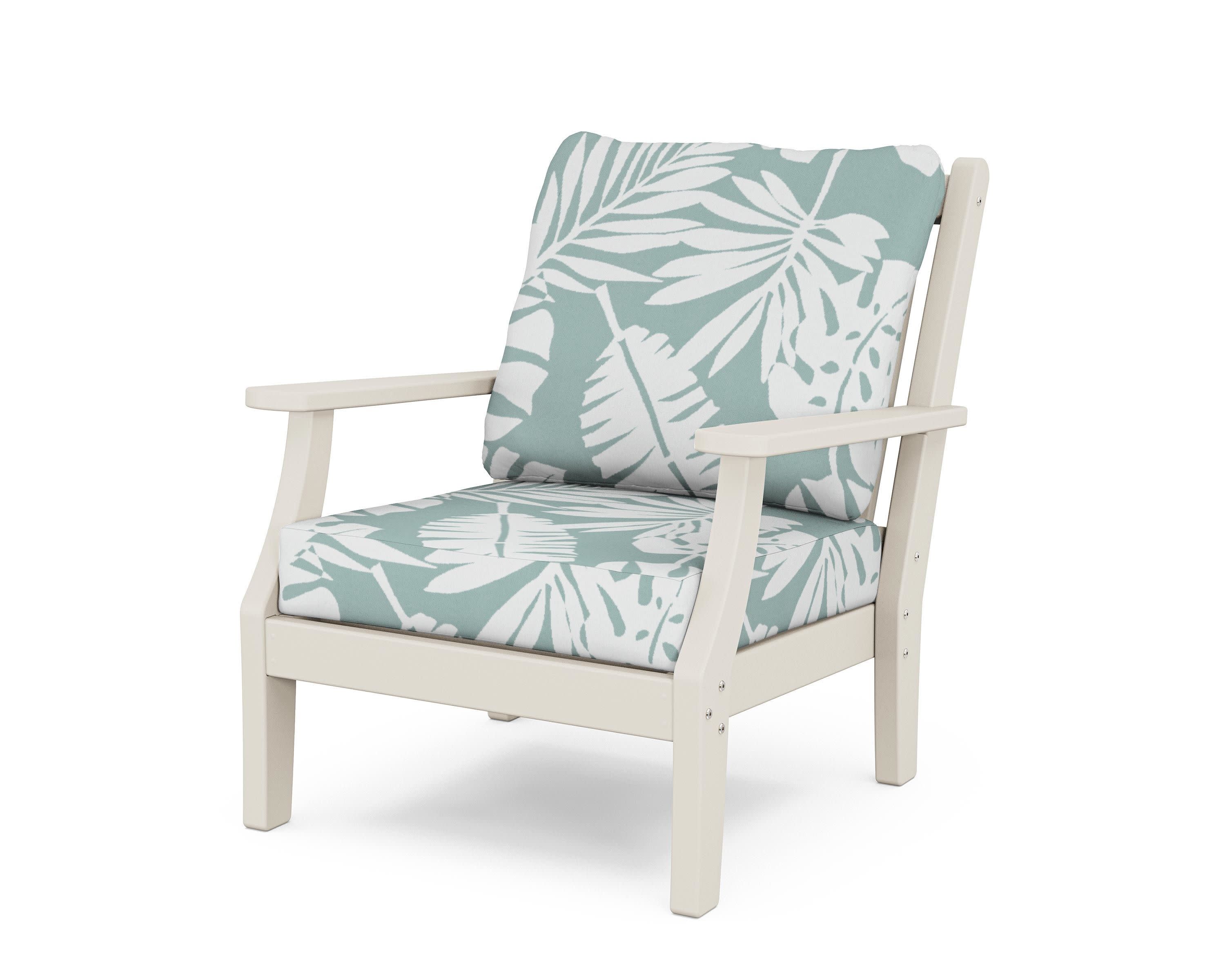Wovendale Deep Seating Chair in Sand / Leaf Glacier Spa