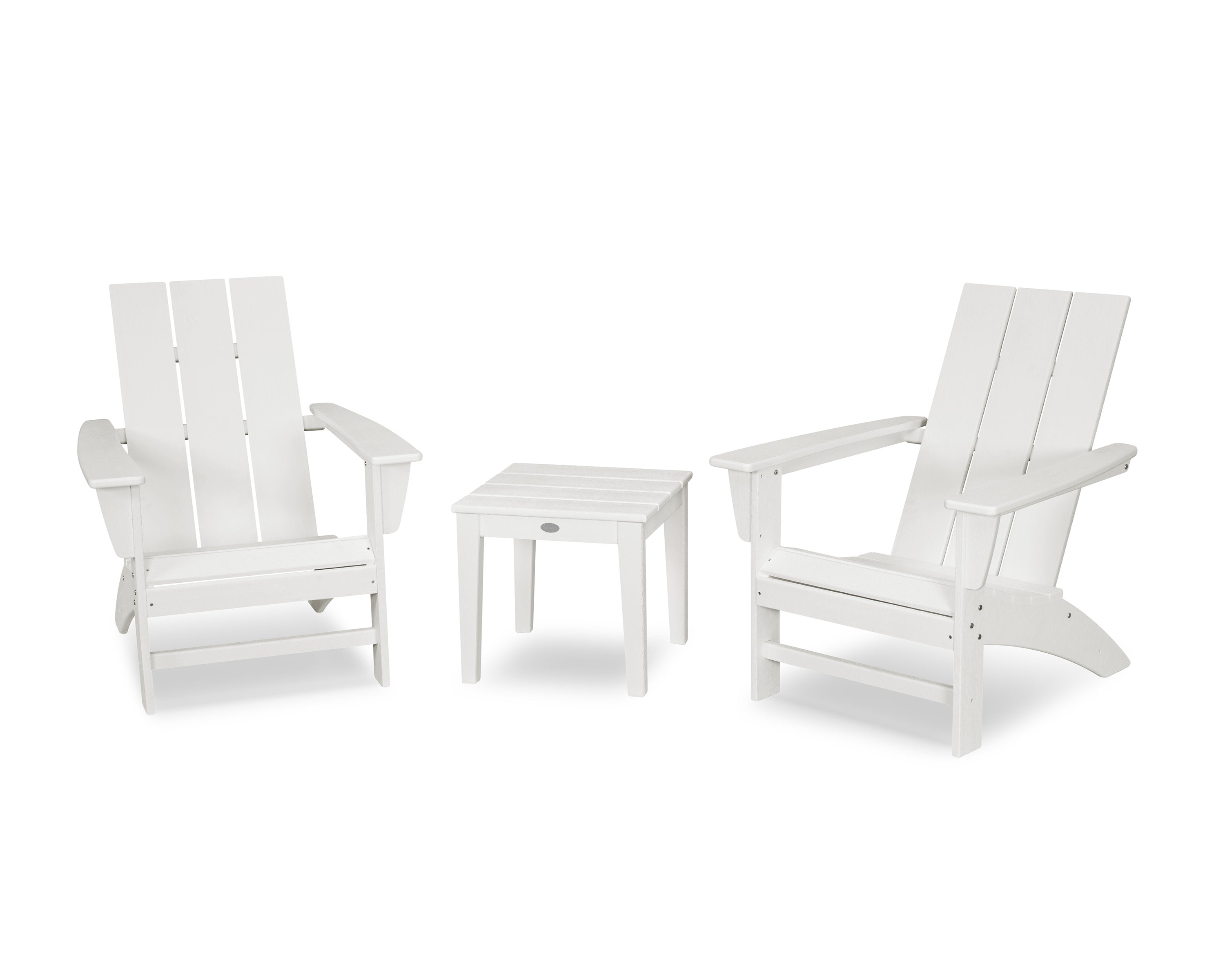 Modern Adirondack 3-Piece Set in White