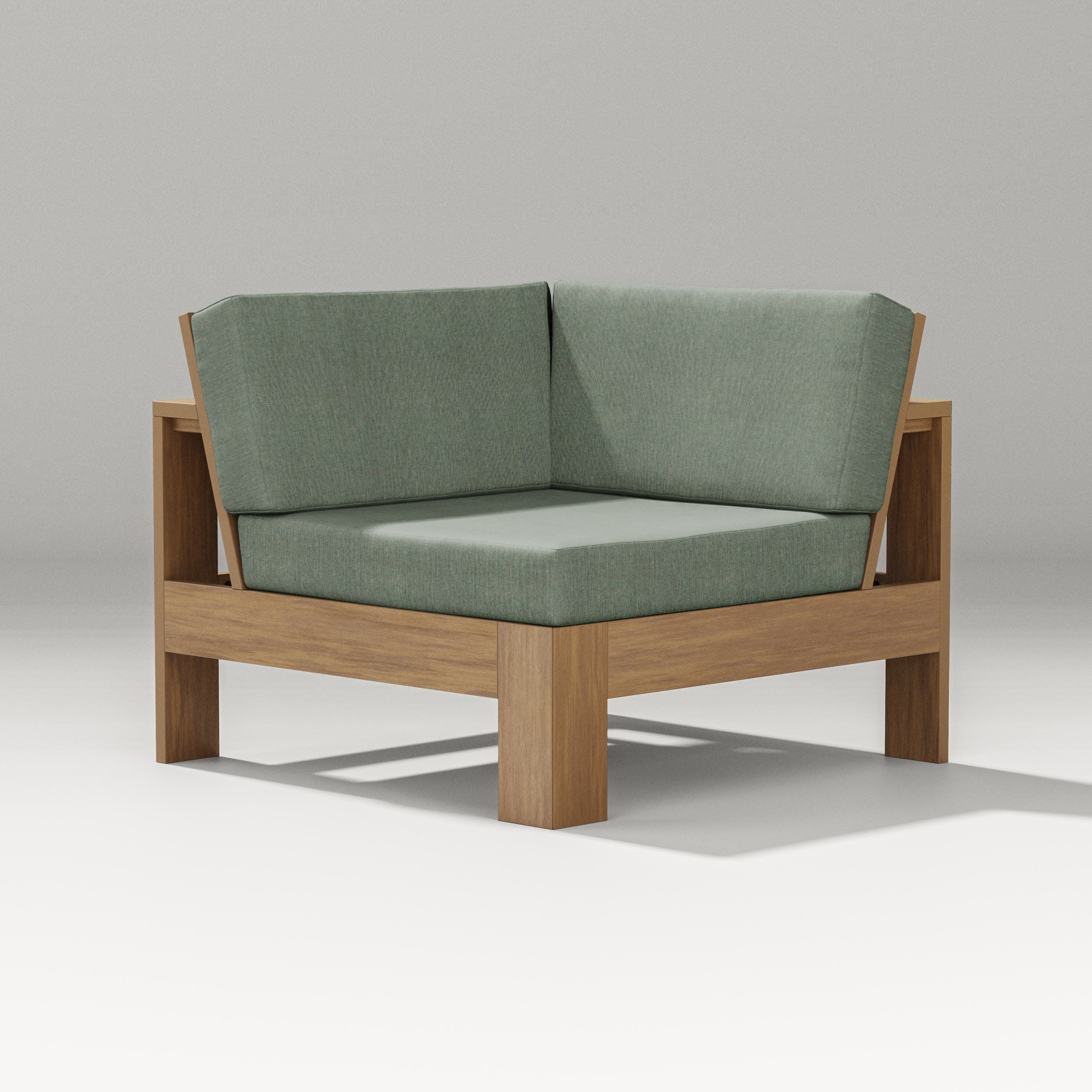 Latitude Modular Corner Chair in Natural / Cast Sage