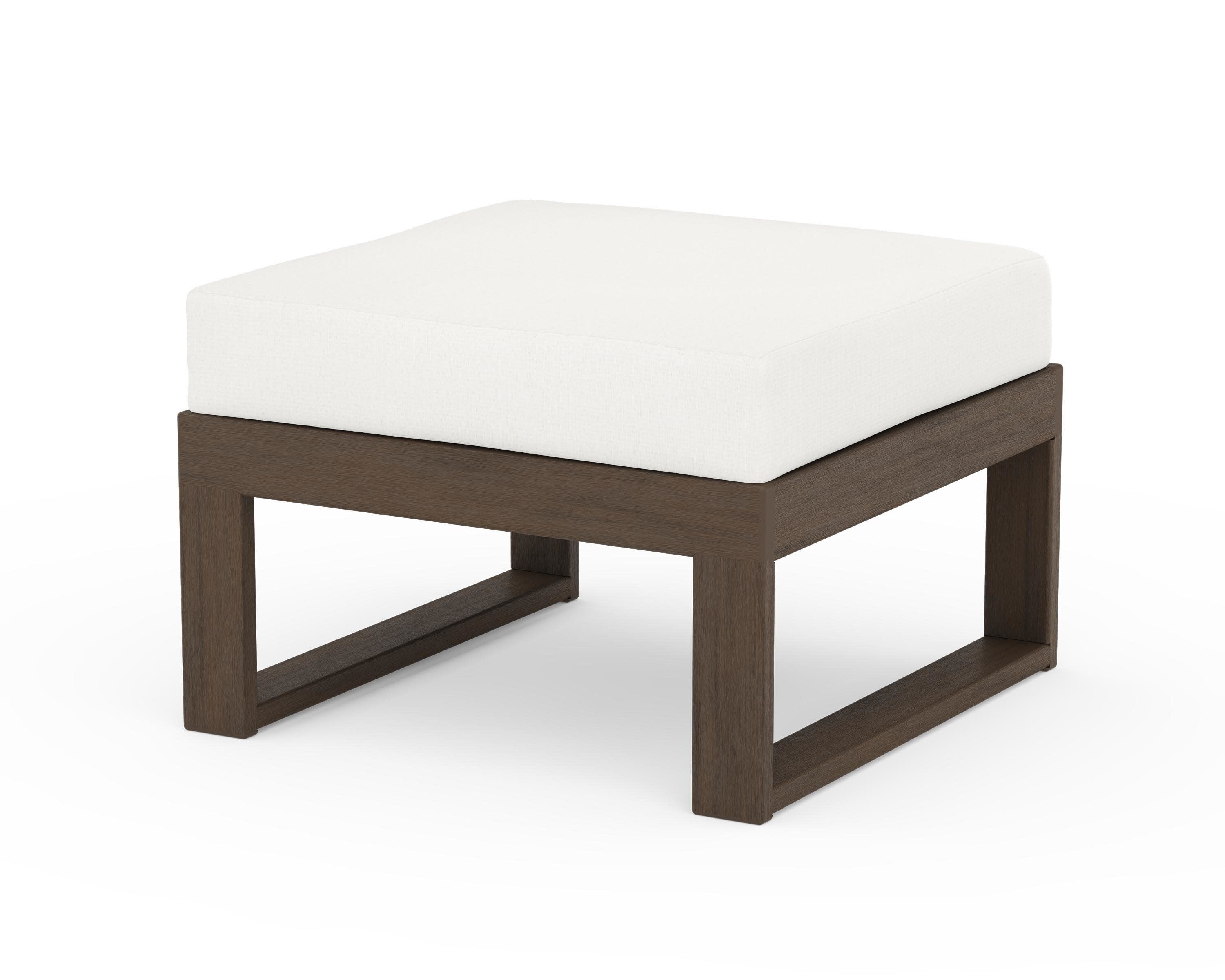 Modular Ottoman - Modern in Kona / Natural Linen