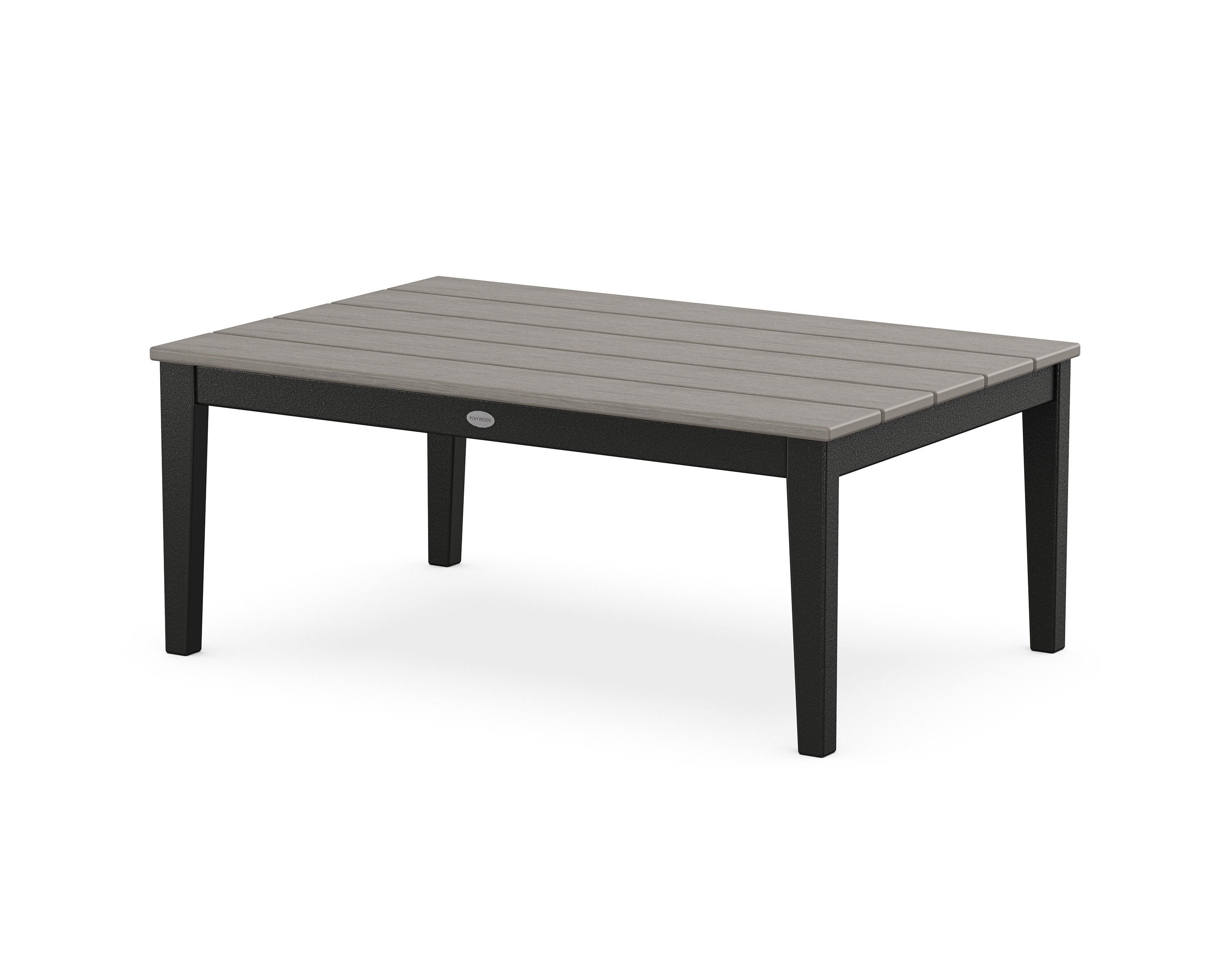 Newport 28" x 42" Coffee Table in Black / Driftwood