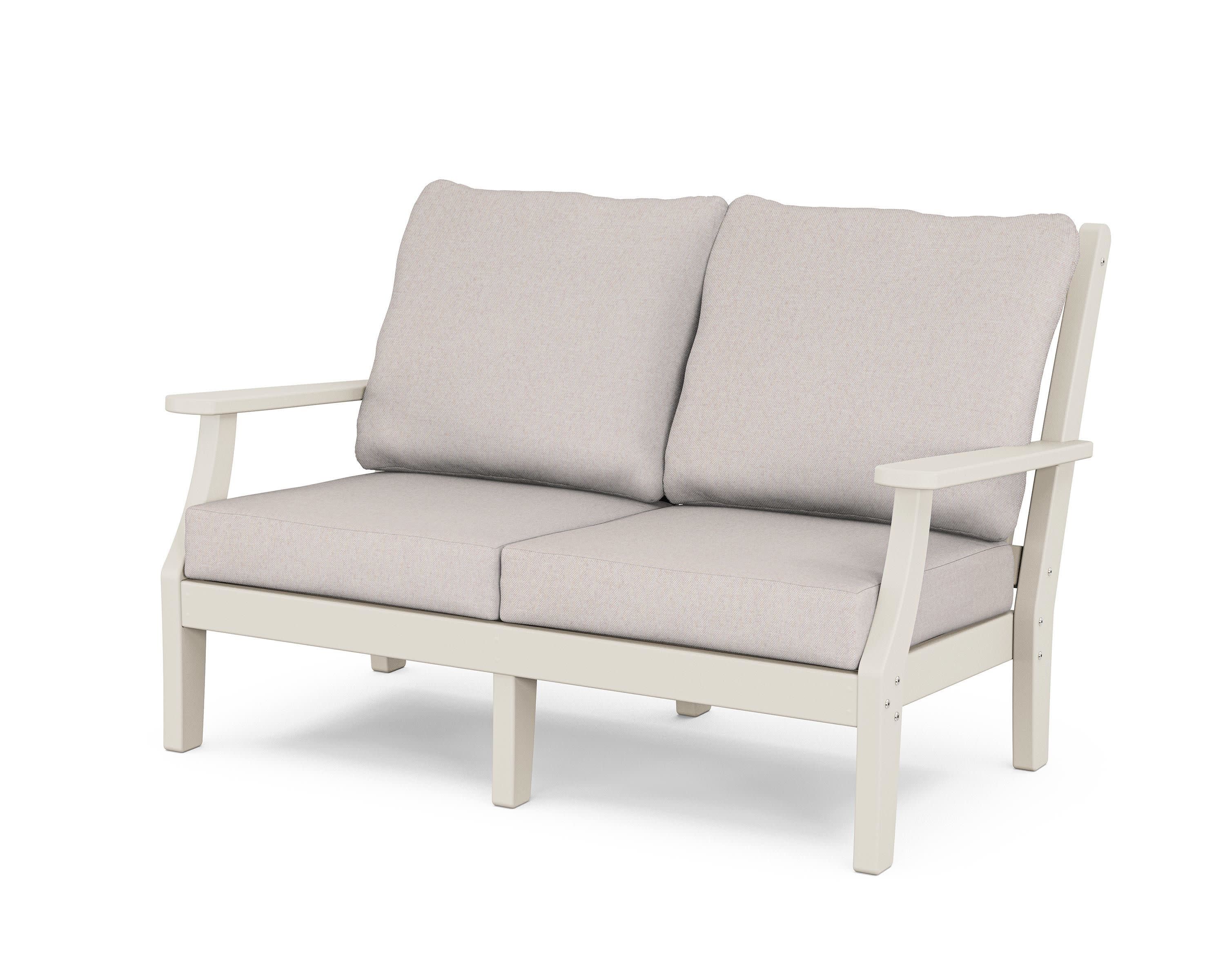 Wovendale Deep Seating Loveseat in Sand / Dune Burlap