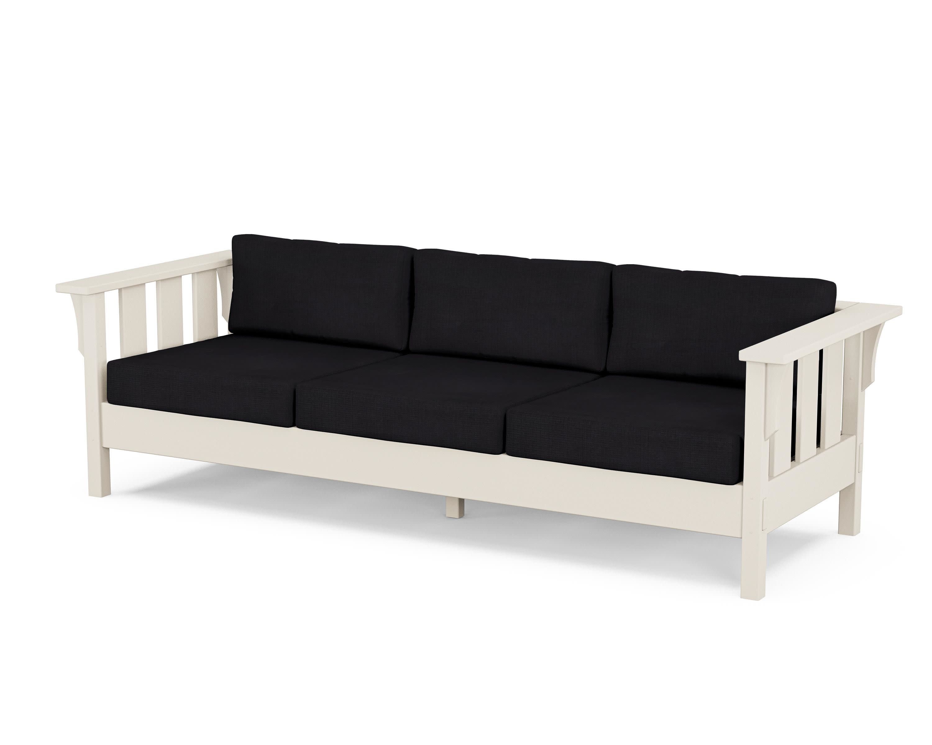Acadia Deep Seating Sofa in Sand / Midnight Linen