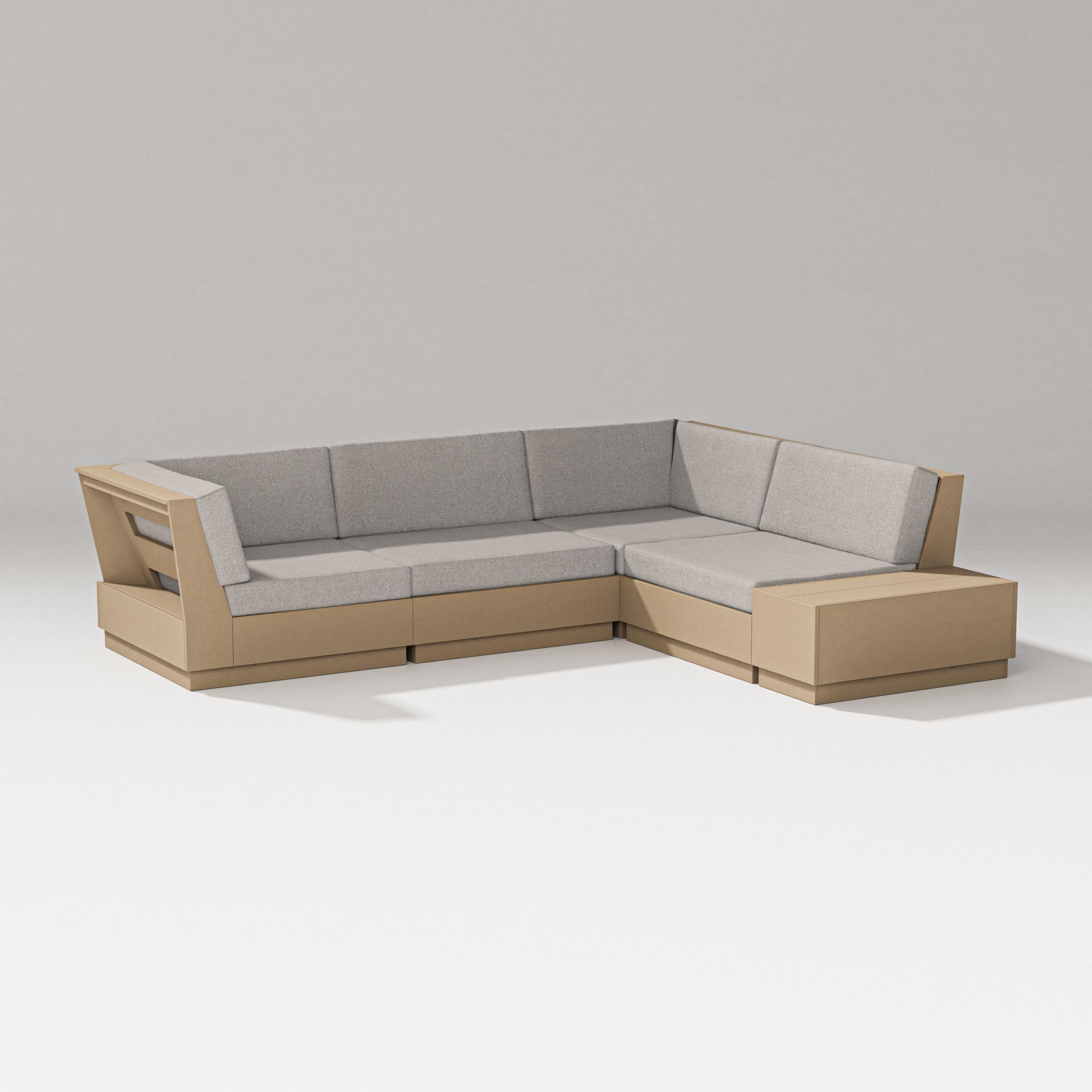 Elevate Corner Sectional in Vintage Sahara / Weathered Tweed