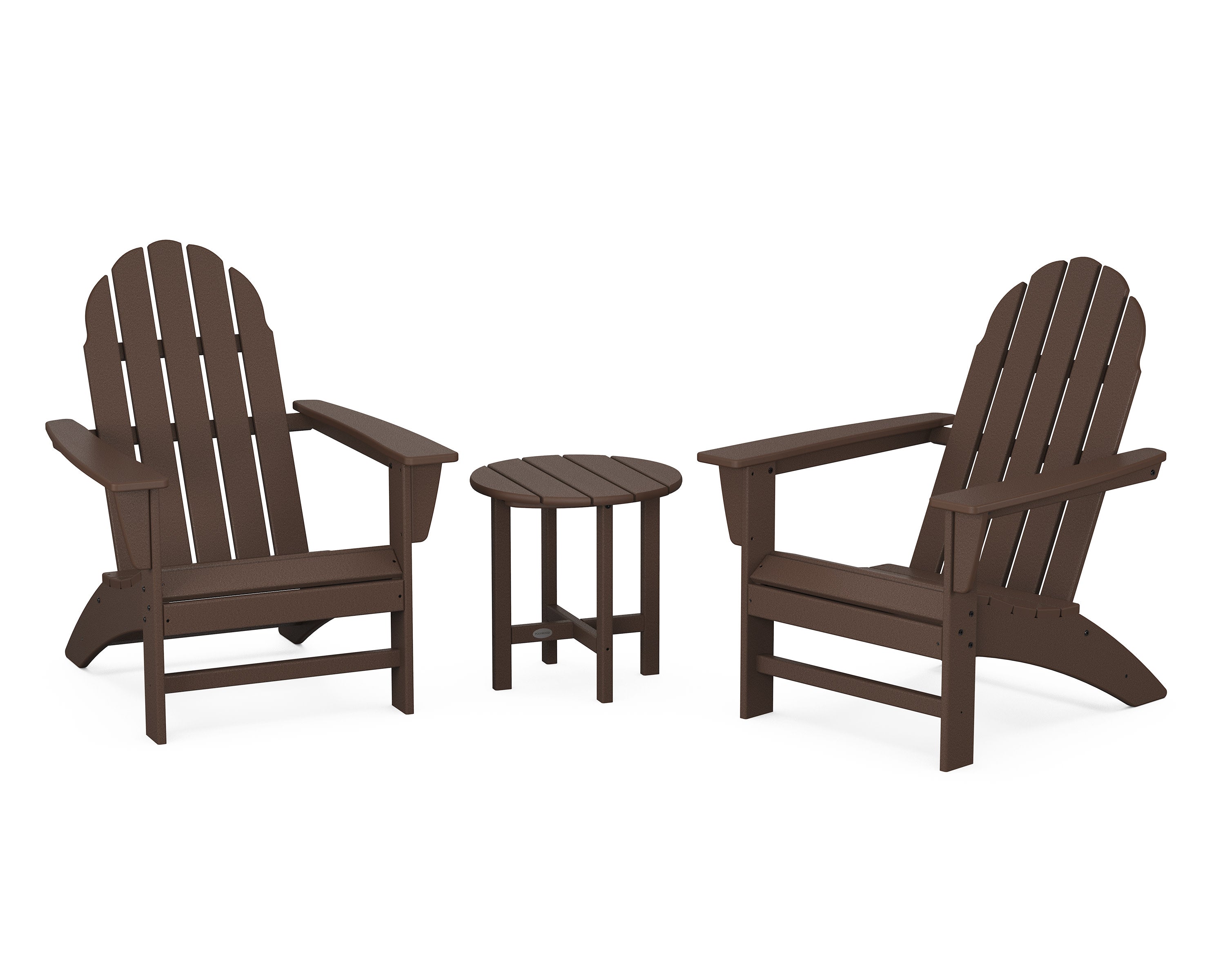 Vineyard 3-Piece Adirondack Set in Mahogany