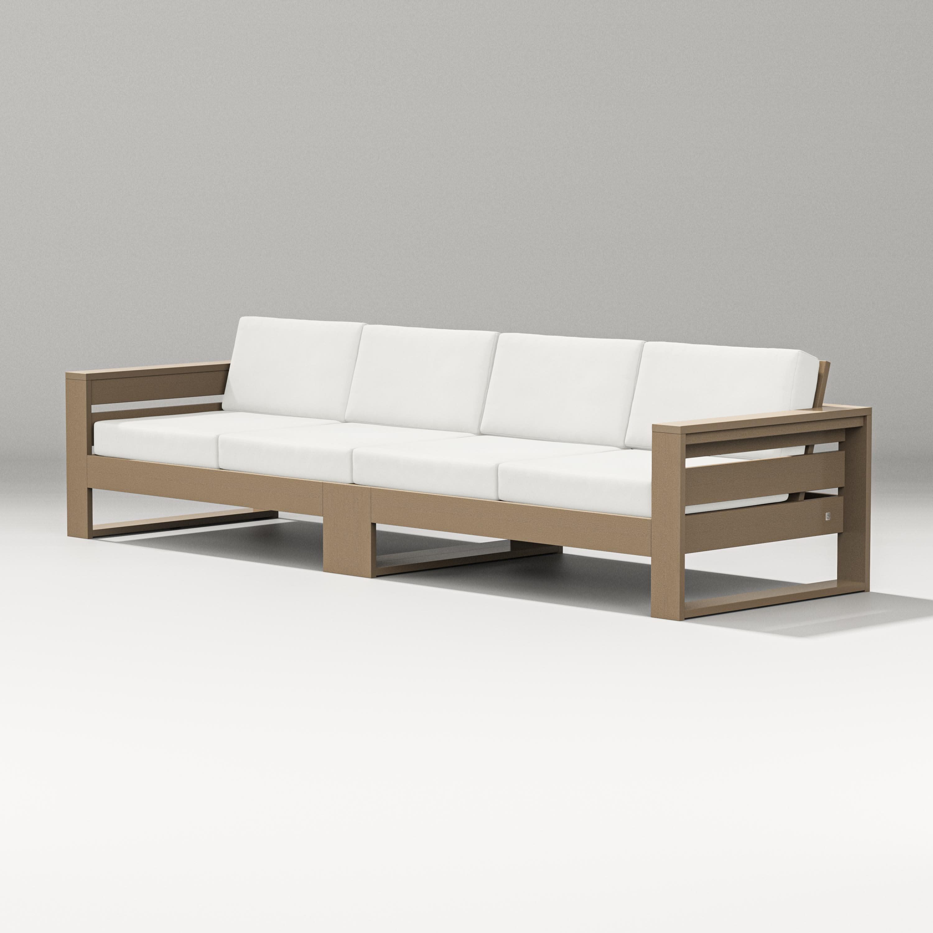 Latitude Straight Sectional in Vintage Sahara / Natural Linen
