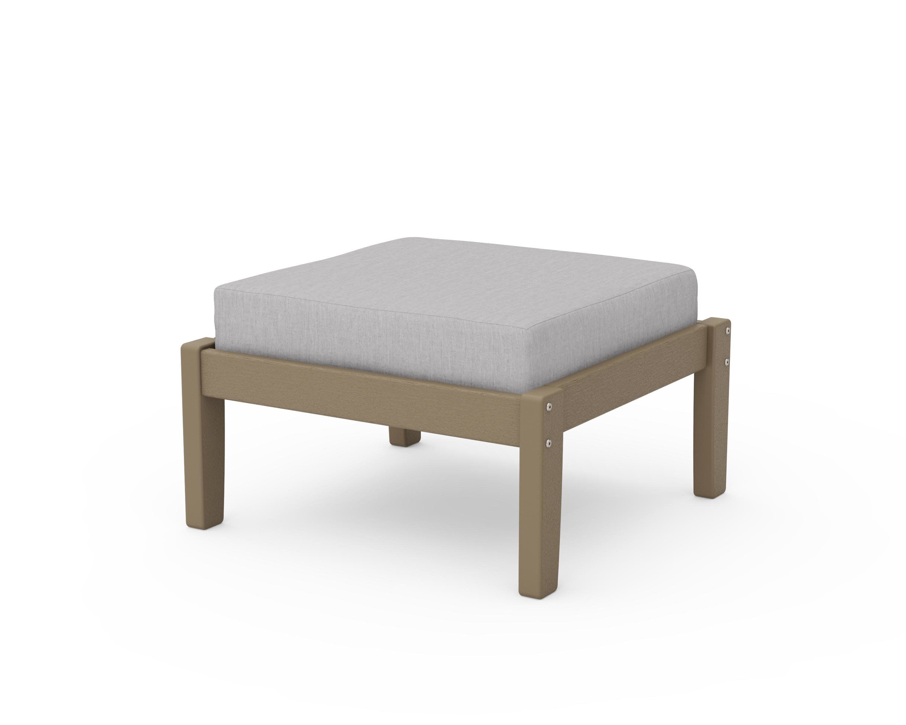 Deep Seating Ottoman in Vintage Sahara / Granite