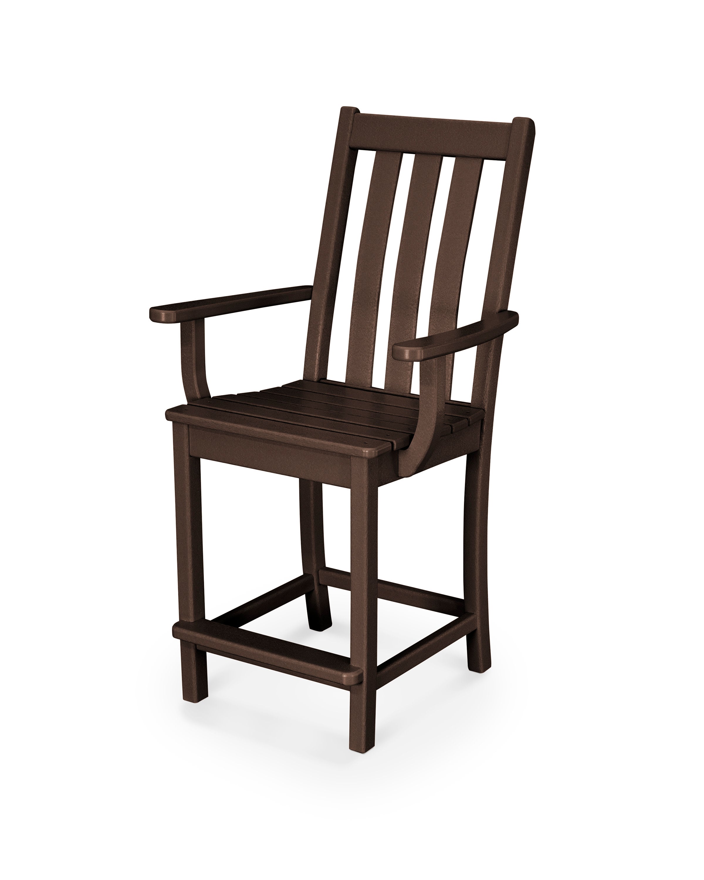 Vineyard Counter Arm Chair in Mahogany