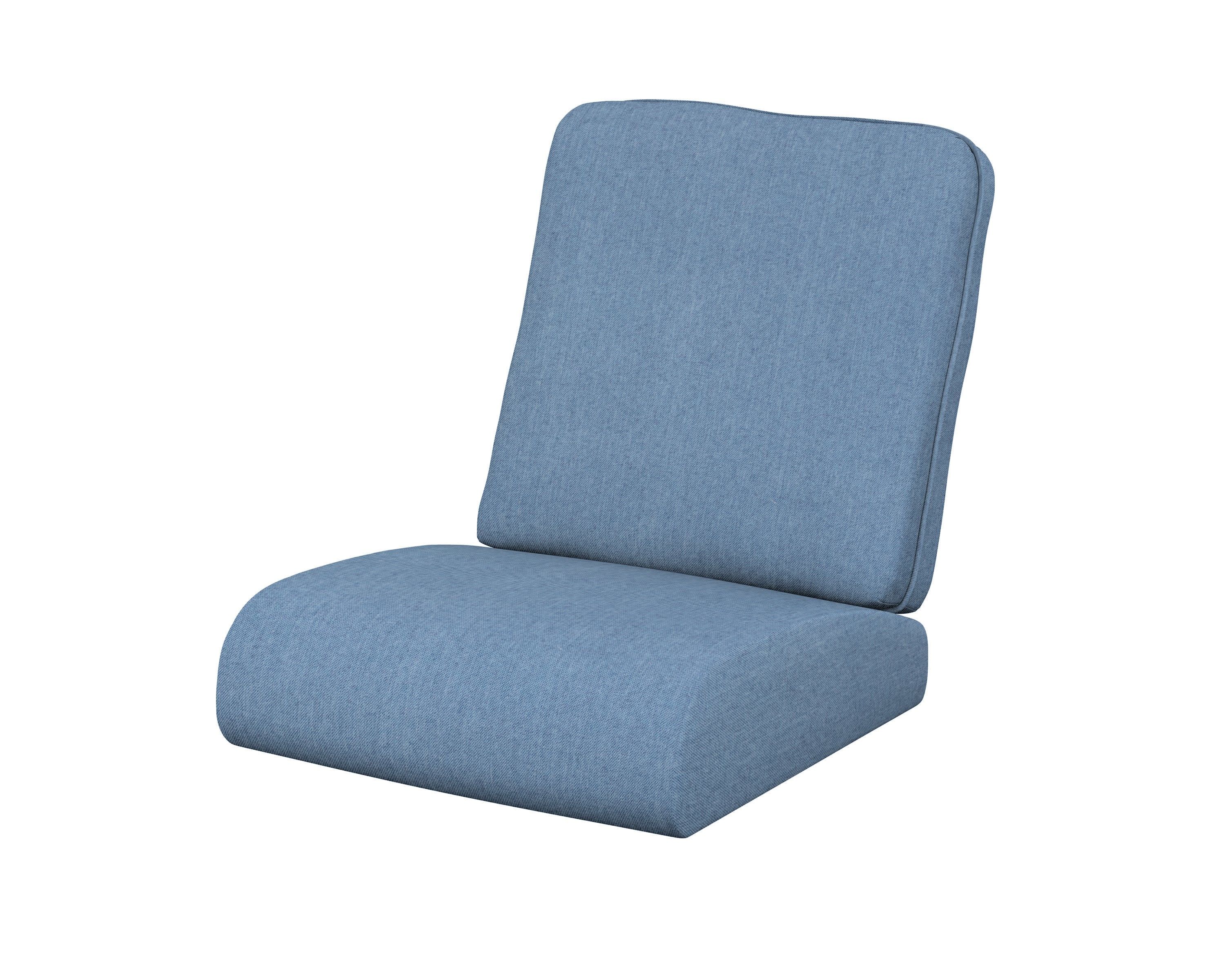 Club Seat/Back Cushion in Sky Blue