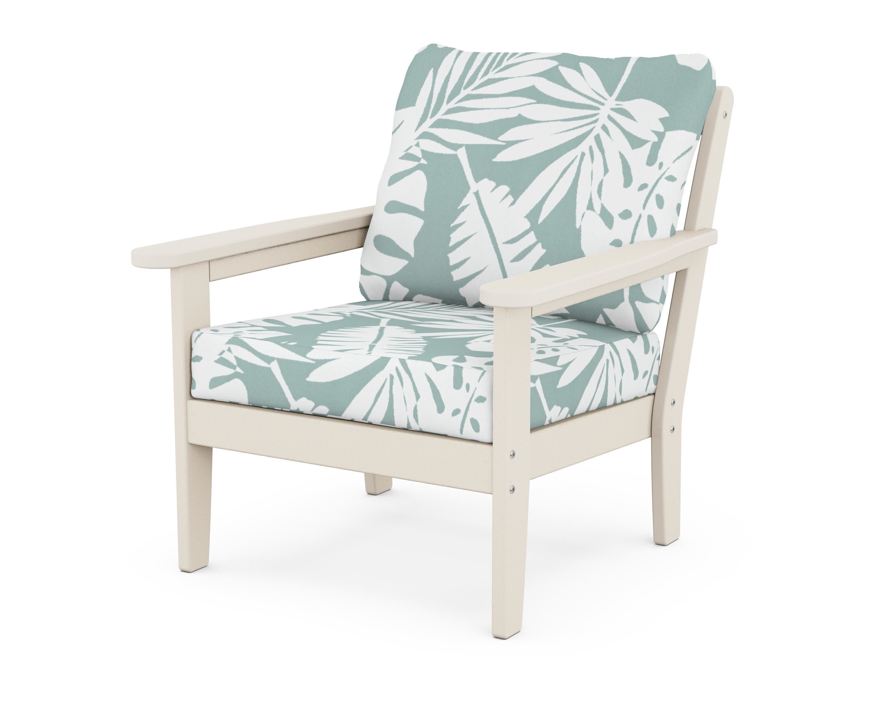 Cottage Deep Seating Chair in Sand / Leaf Glacier Spa