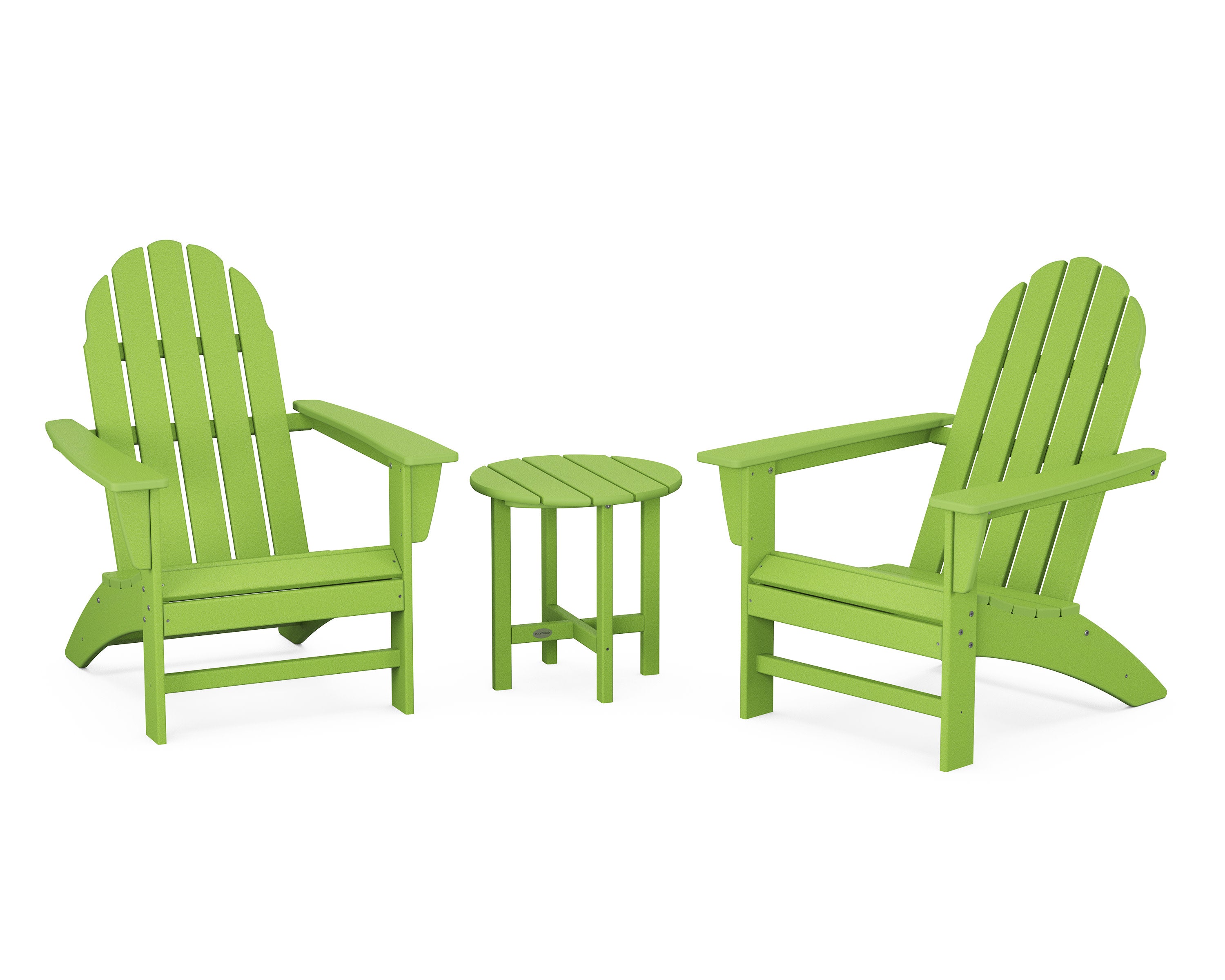 Vineyard 3-Piece Adirondack Set in Lime