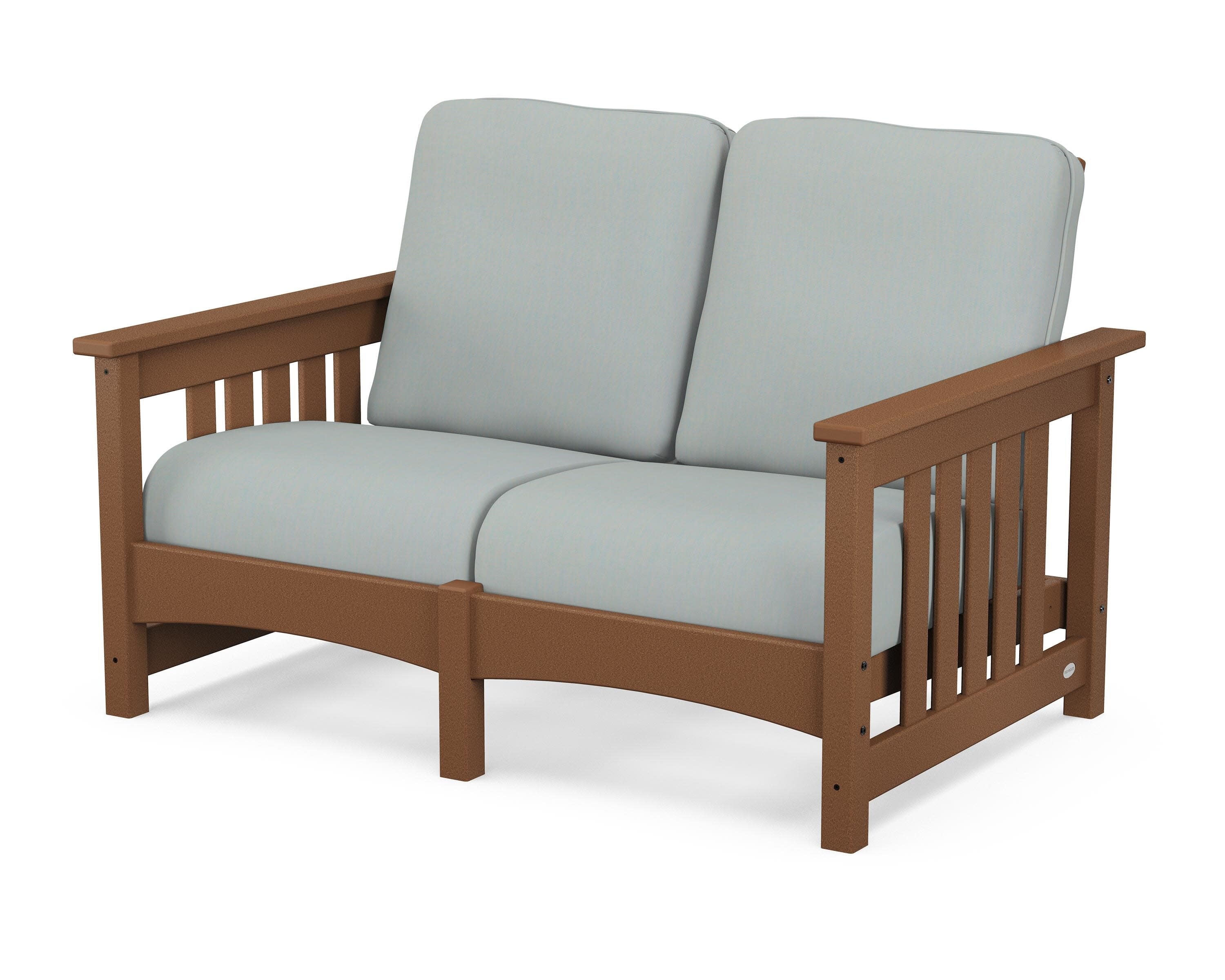 Club Mission Loveseat in Teak / Spa