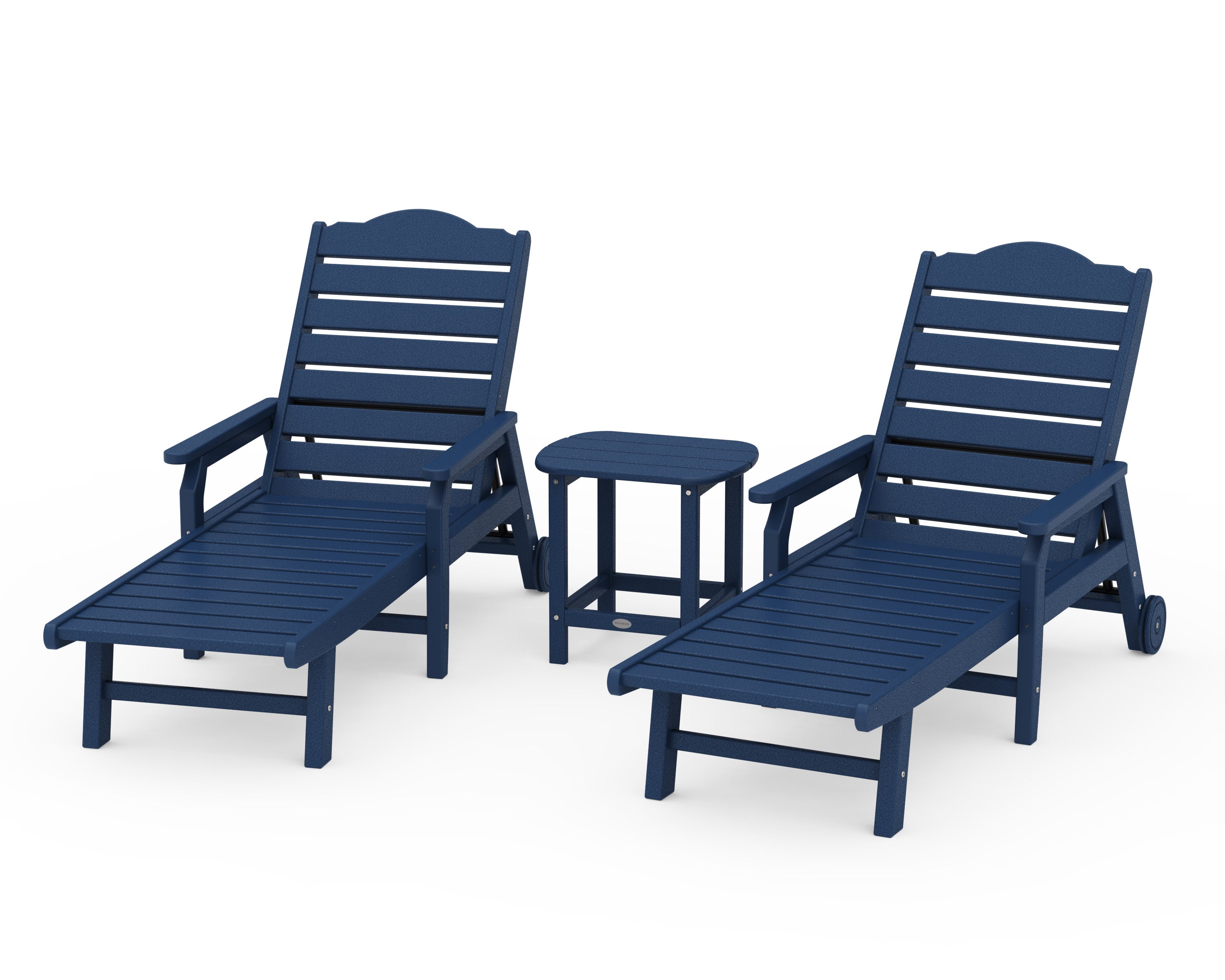 3-Piece Savannah Chaise Lounge Set in Navy