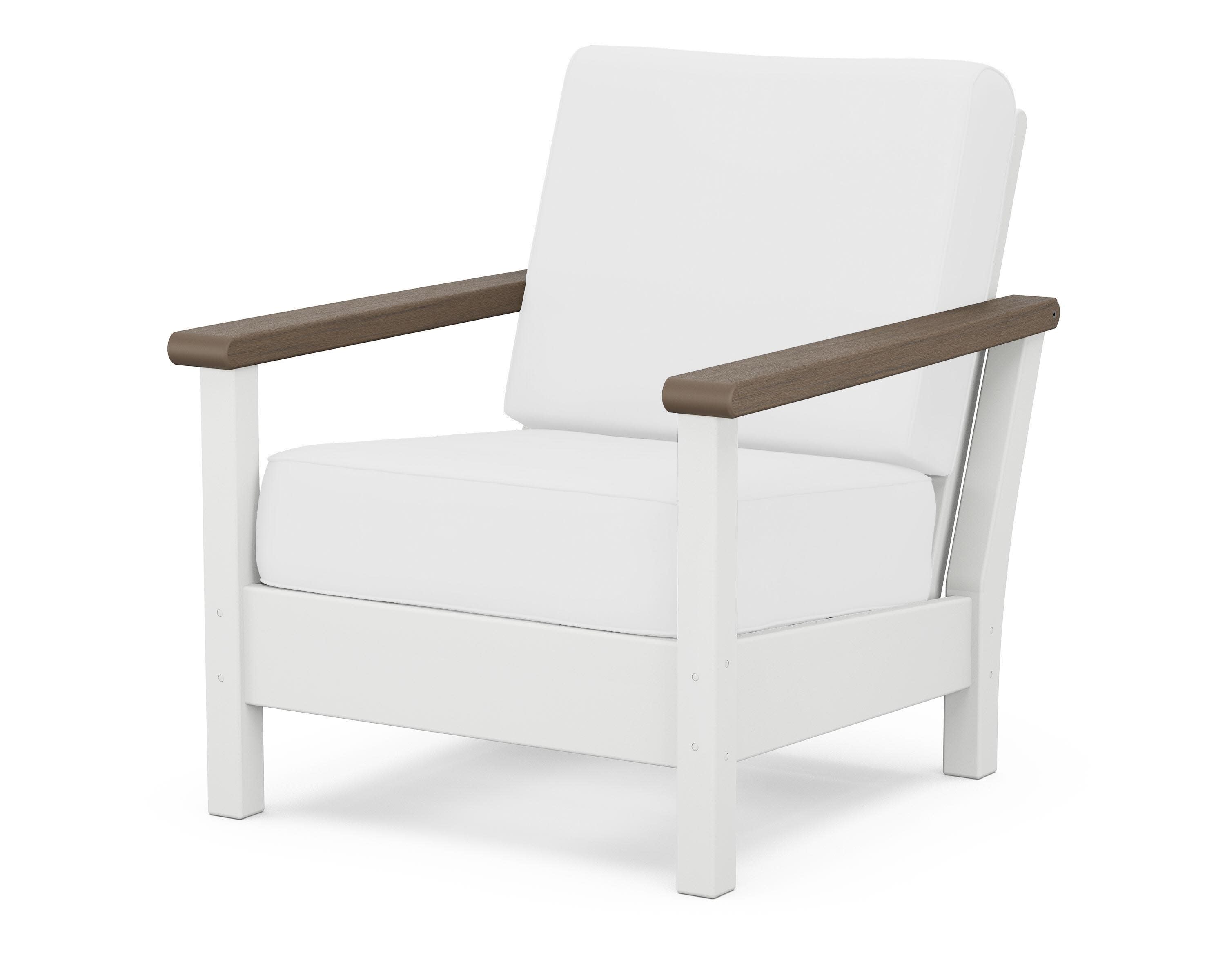 Harbour Deep Seating Chair in White / Kona / Natural
