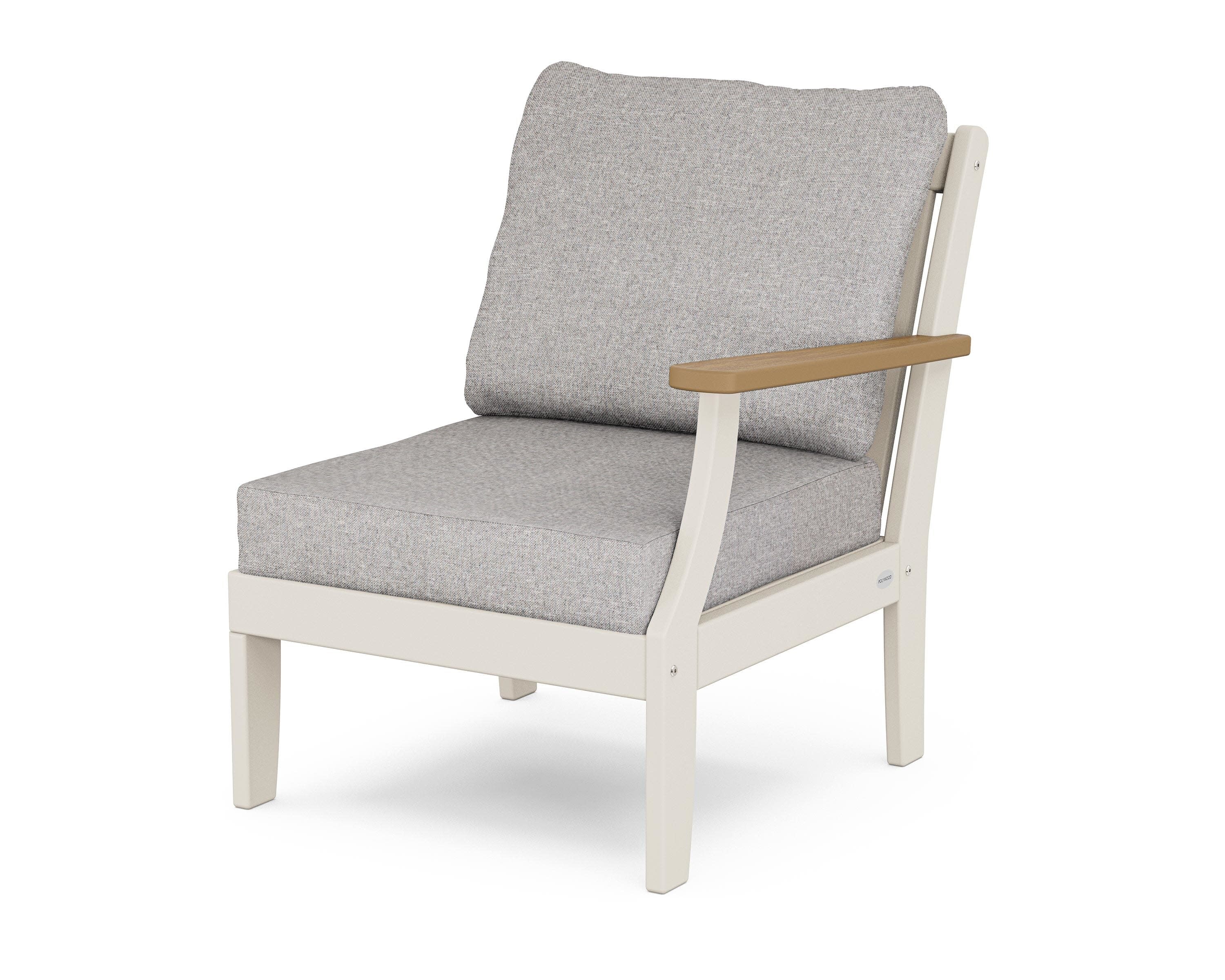 Braxton Modular Right Arm Chair in Sand / Natural / Grey Mist