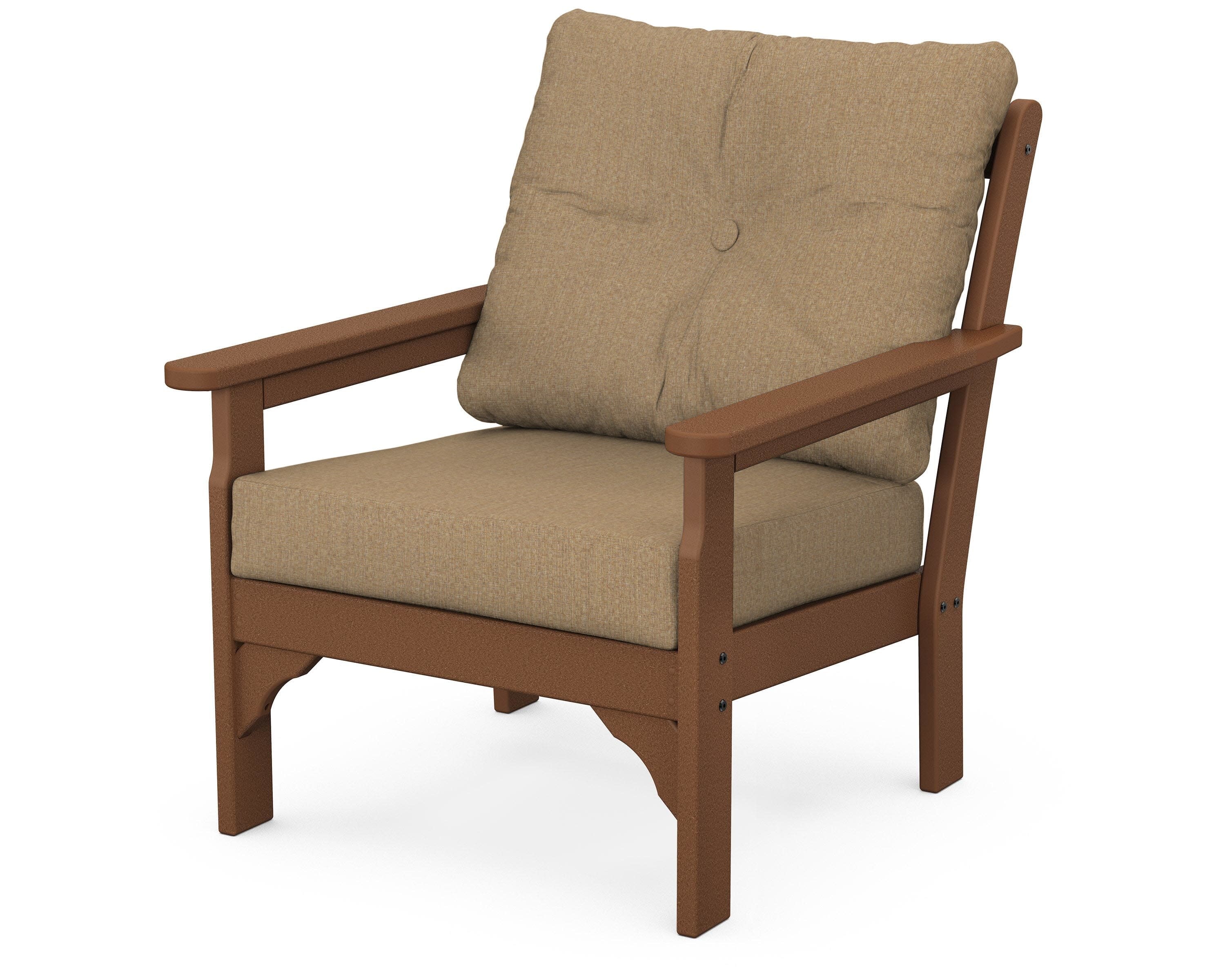 Vineyard Deep Seating Chair in Teak / Sesame