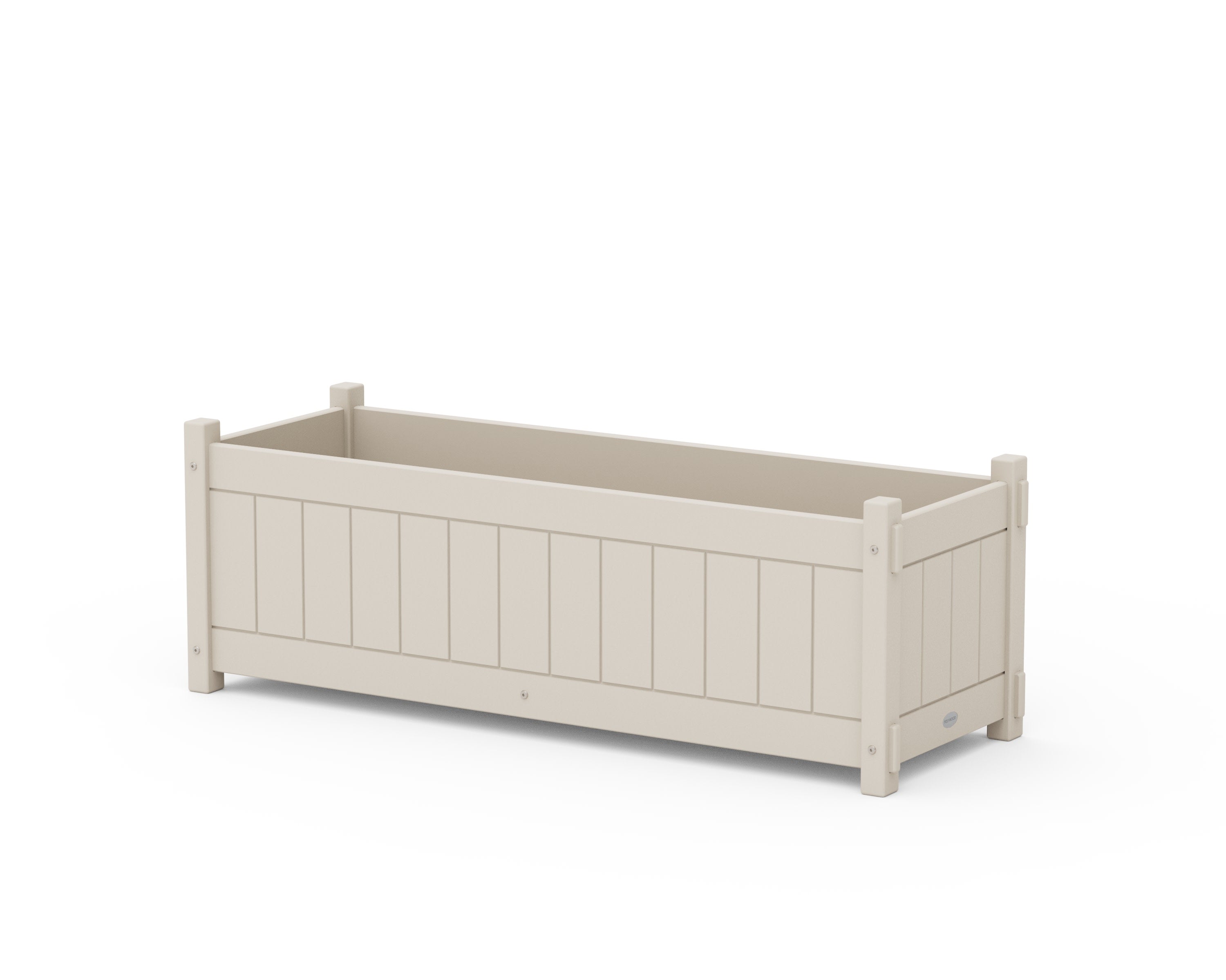 Vineyard Rectangle Triple Planter Box in Sand