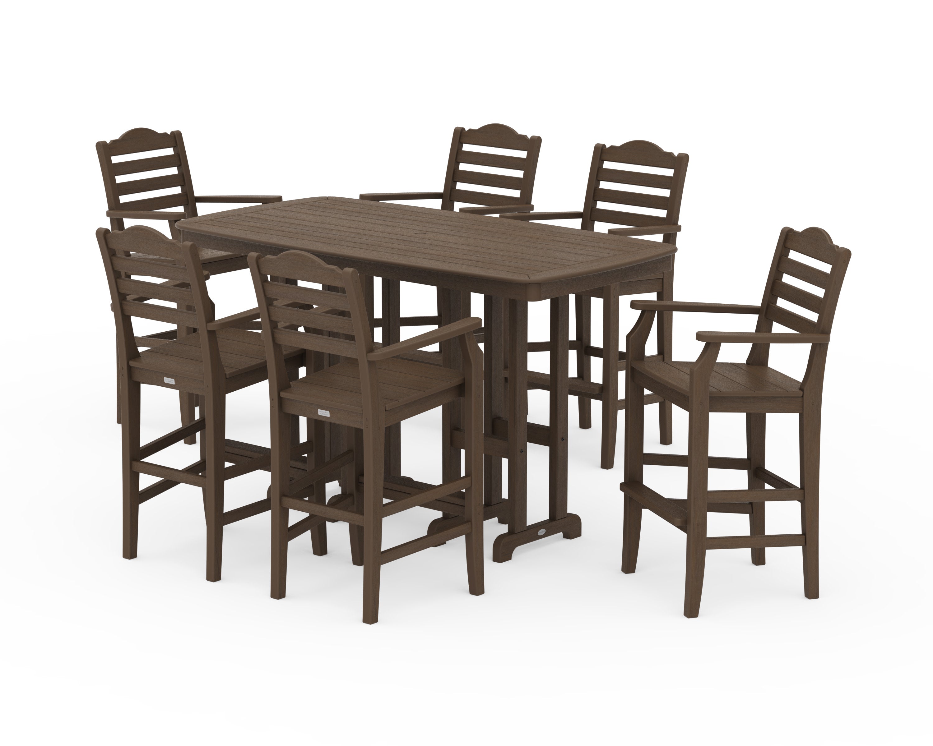 Savannah Arm Chair 7-Piece Bar Set in Kona