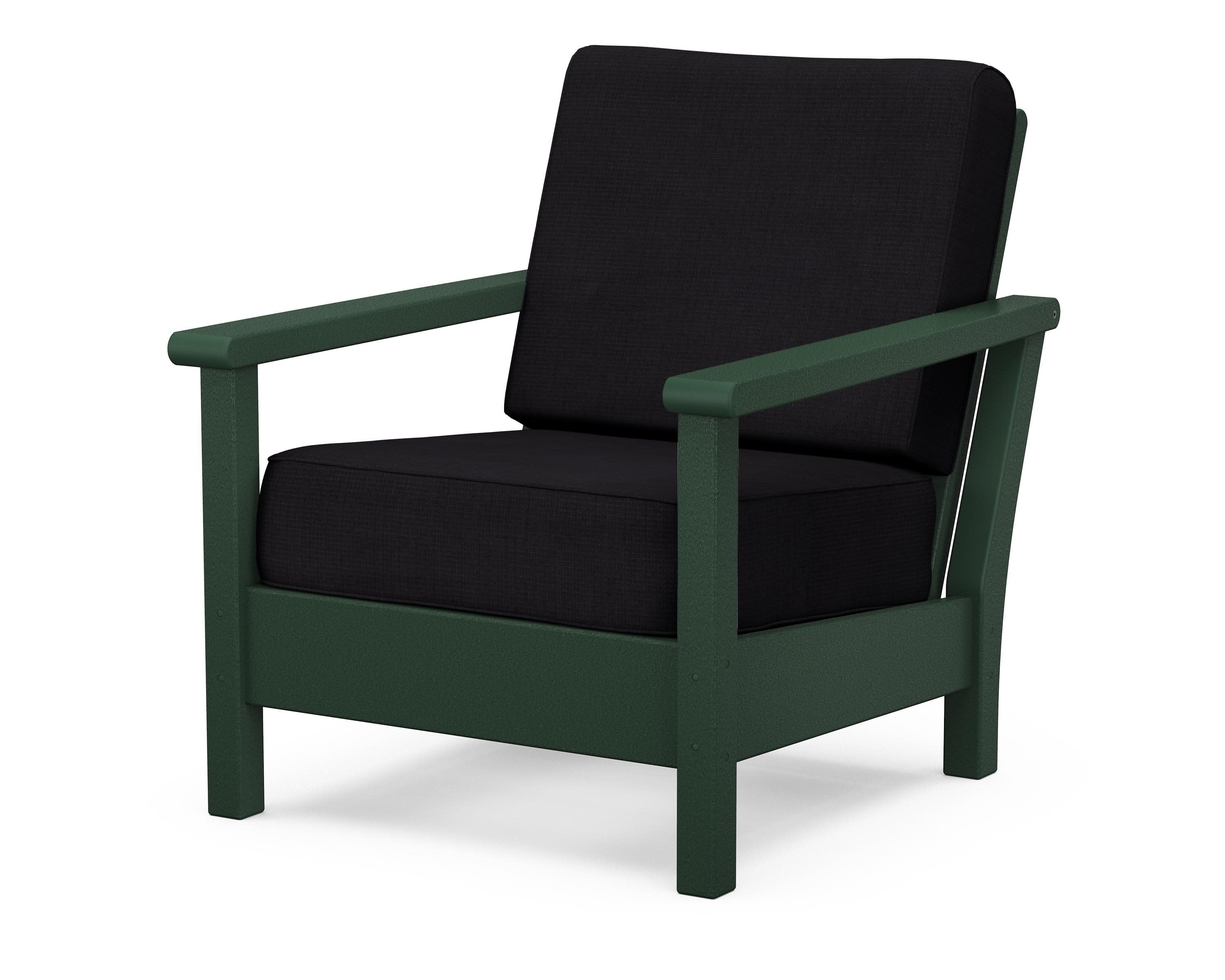 Harbour Deep Seating Chair in Green / Midnight Linen