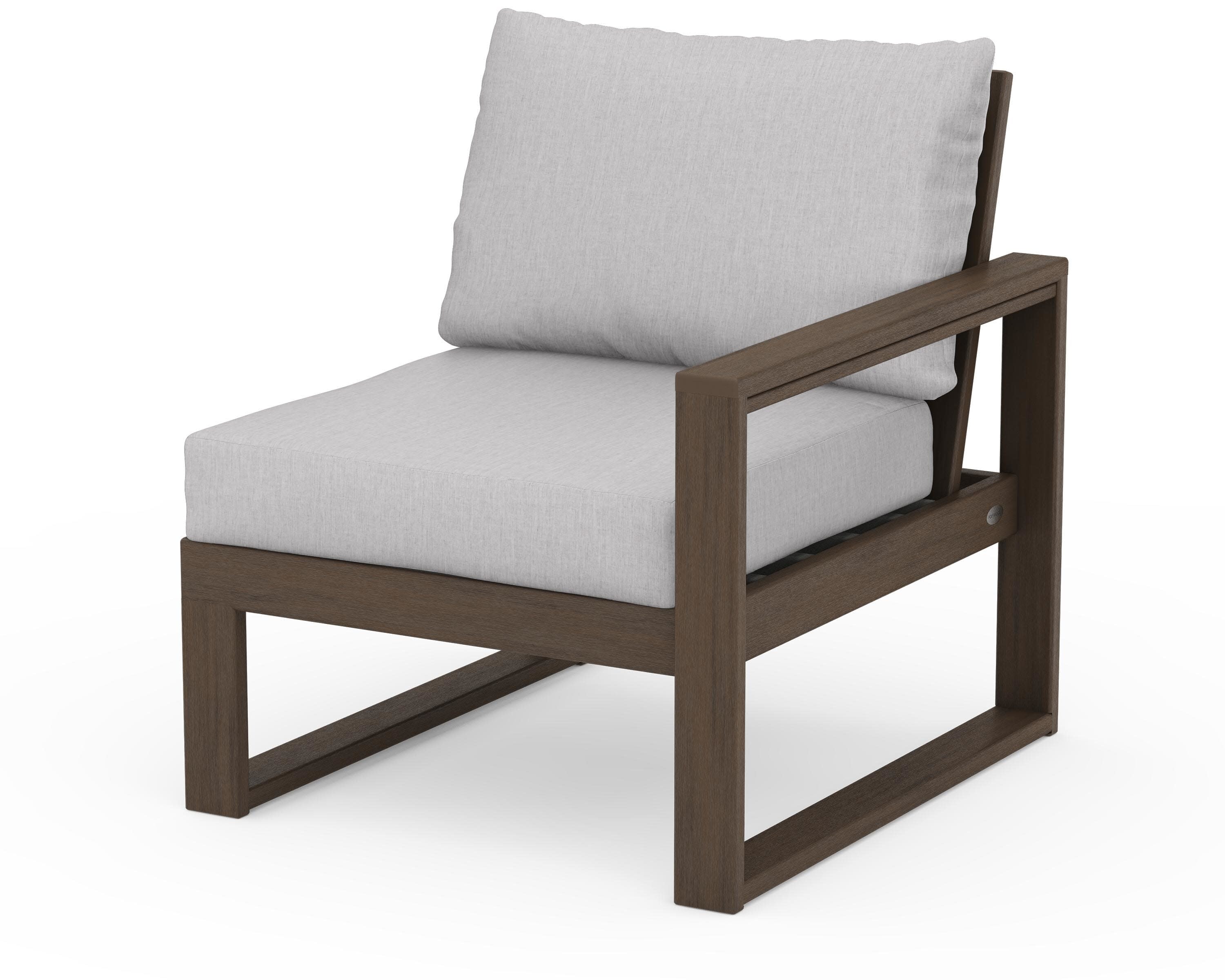EDGE Modular Right Arm Chair in Kona / Granite