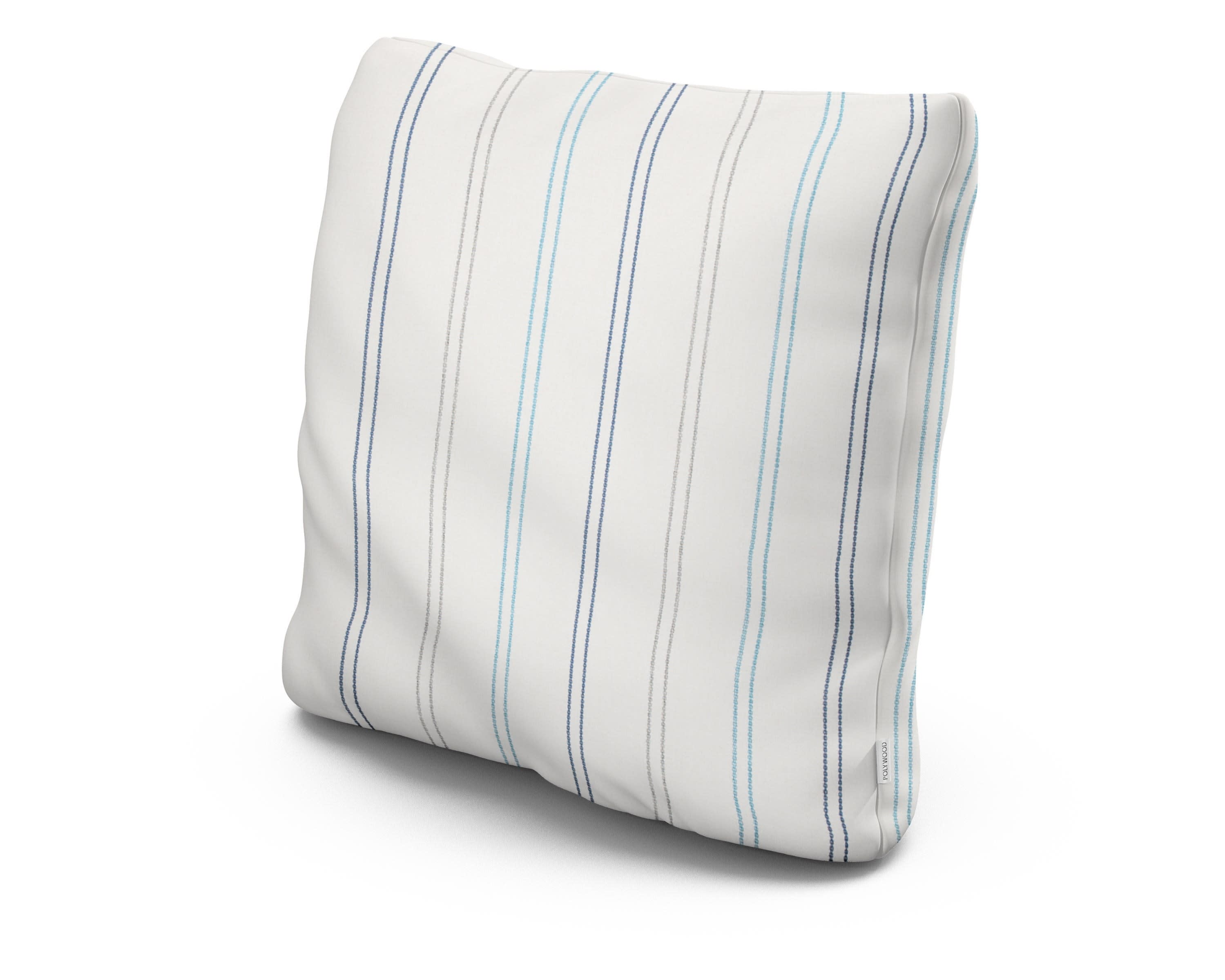 20" Outdoor Throw Pillow in Marine High Tide